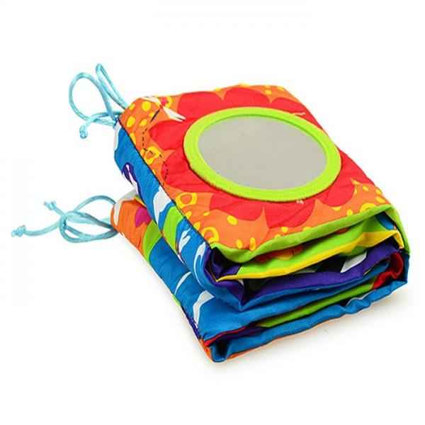 Baby Crib Cloth Book Animal Puzzle Toys Elephant/Lion/Giraffe/Monkey for Kids Infants Educational Development - Rattle Crib Bed Gallery Bumper Pad