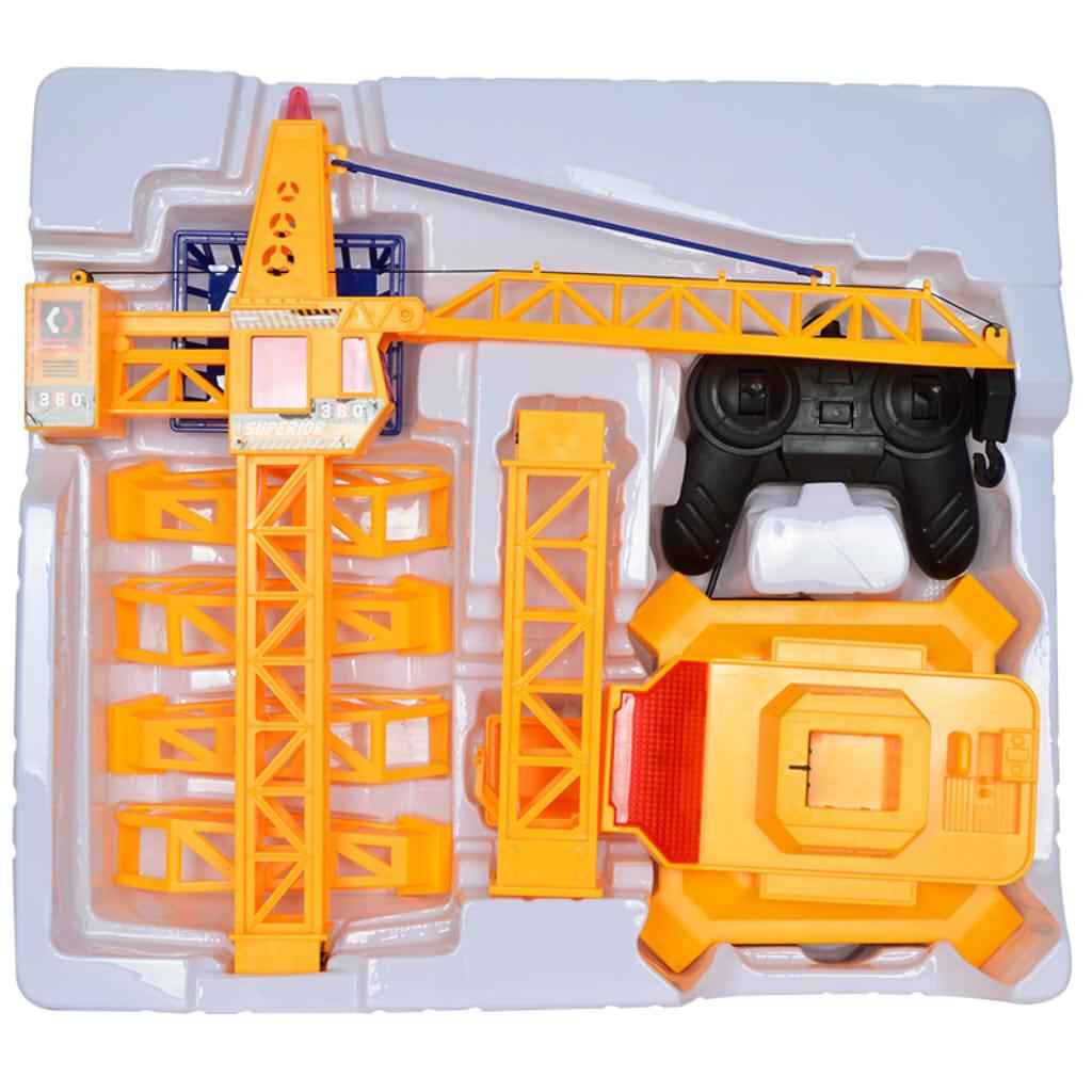 Wired Remote Control Tower Crane with Up Down Lift Control and 360° Rotation