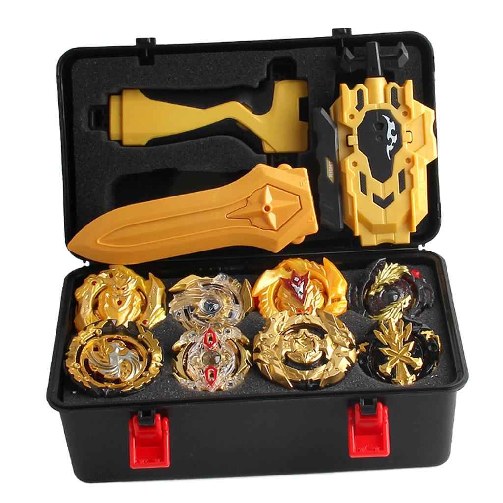 Rapidity Fight 4D Burst Launcher Toys with Storage Case Kids Toys Black