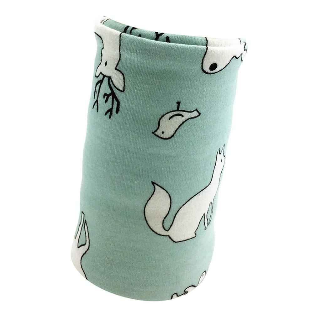 USB Baby's Feeding Bottle Warmer Bag Heating Pouch Infant Milk Heater Sleeve Fox and Deer with Green Background