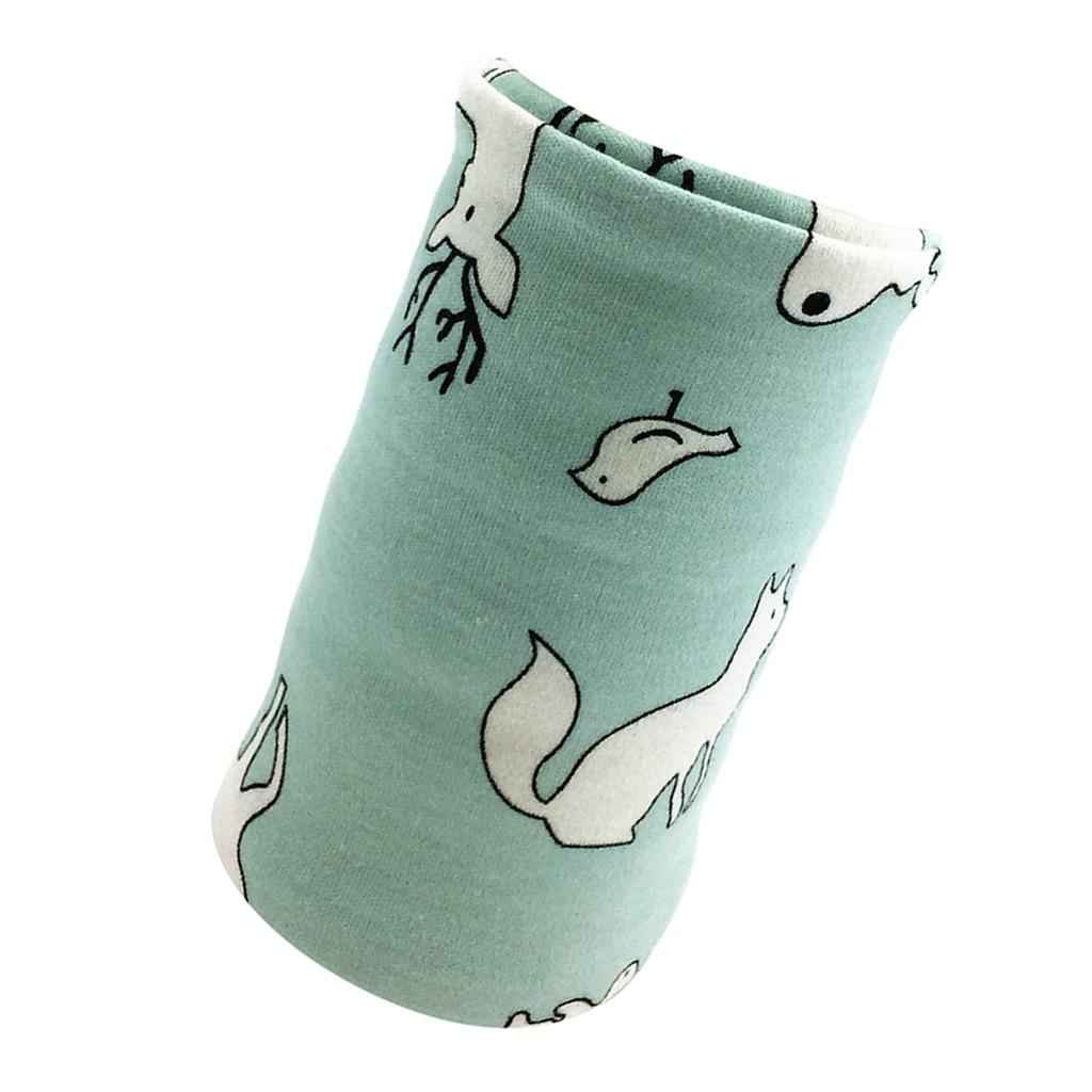 USB Baby's Feeding Bottle Warmer Bag Heating Pouch Infant Milk Heater Sleeve Fox and Deer with Green Background