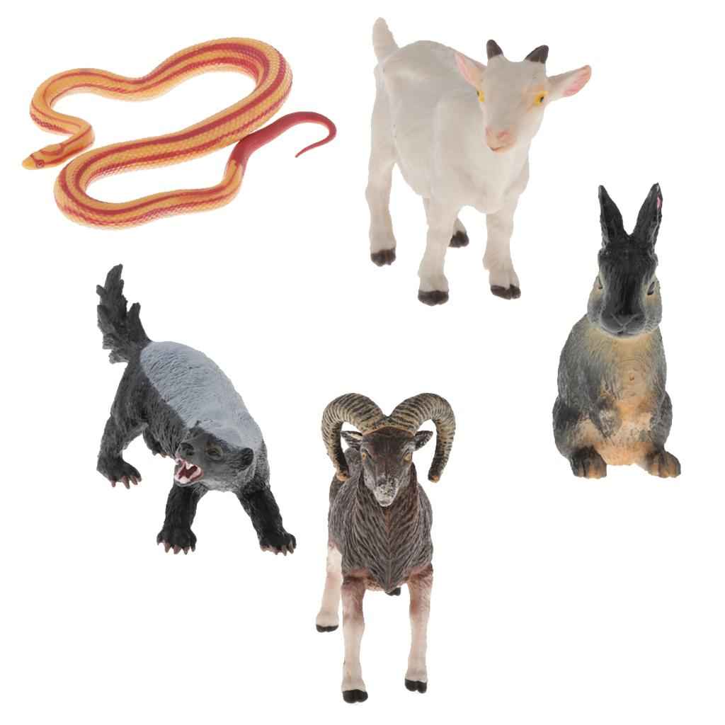 Realistic Animals Action Figure Model Educational Learn Cognitive Toy goat