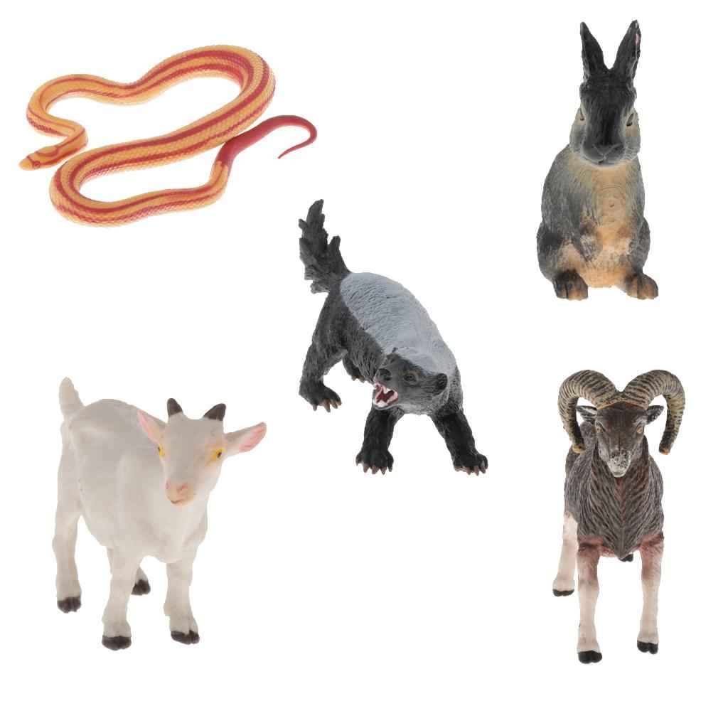 Realistic Animals Action Figure Model Educational Learn Cognitive Toy goat
