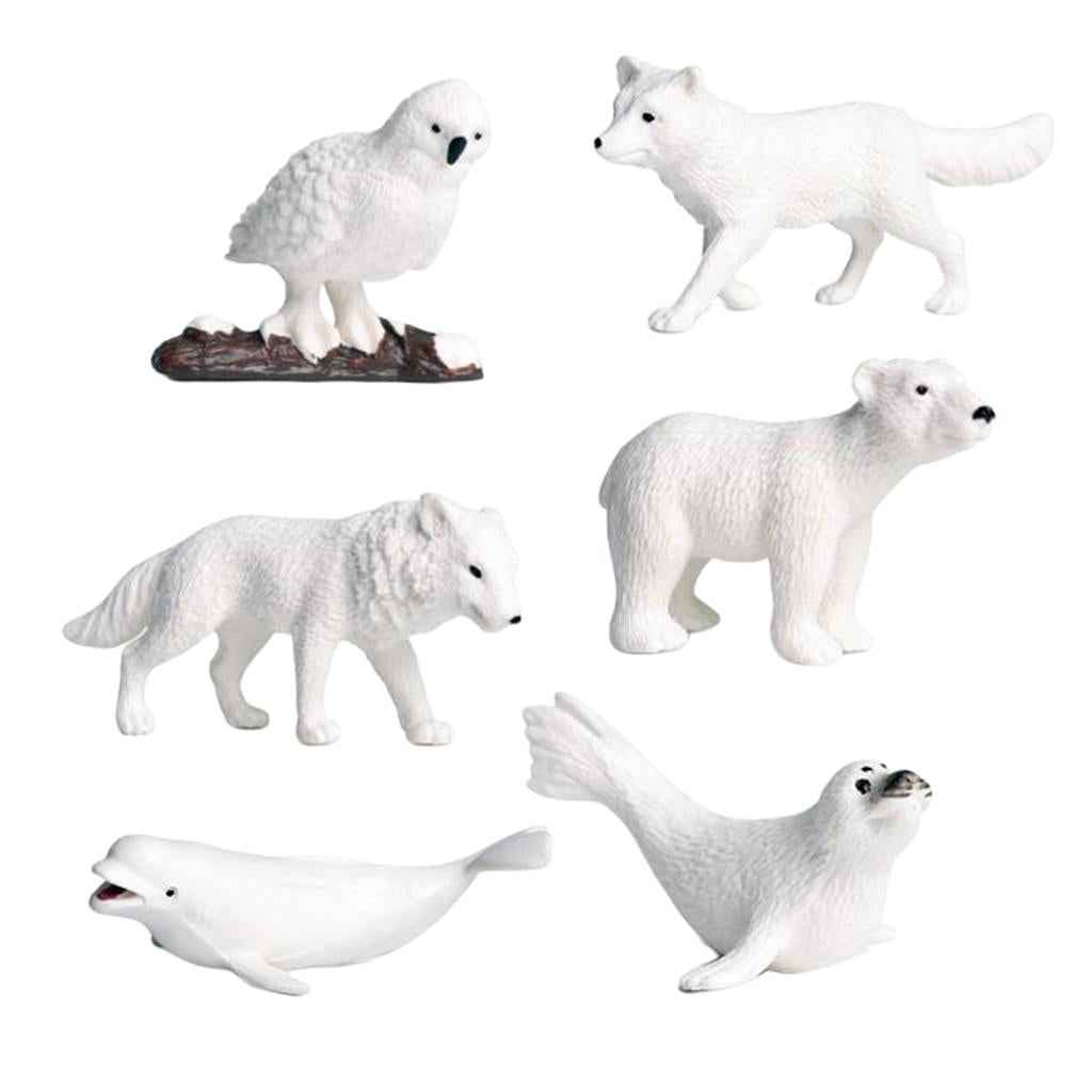 Miniatures Polar Animal Fairy Garden Decor Figurines Toys Micro Landscape