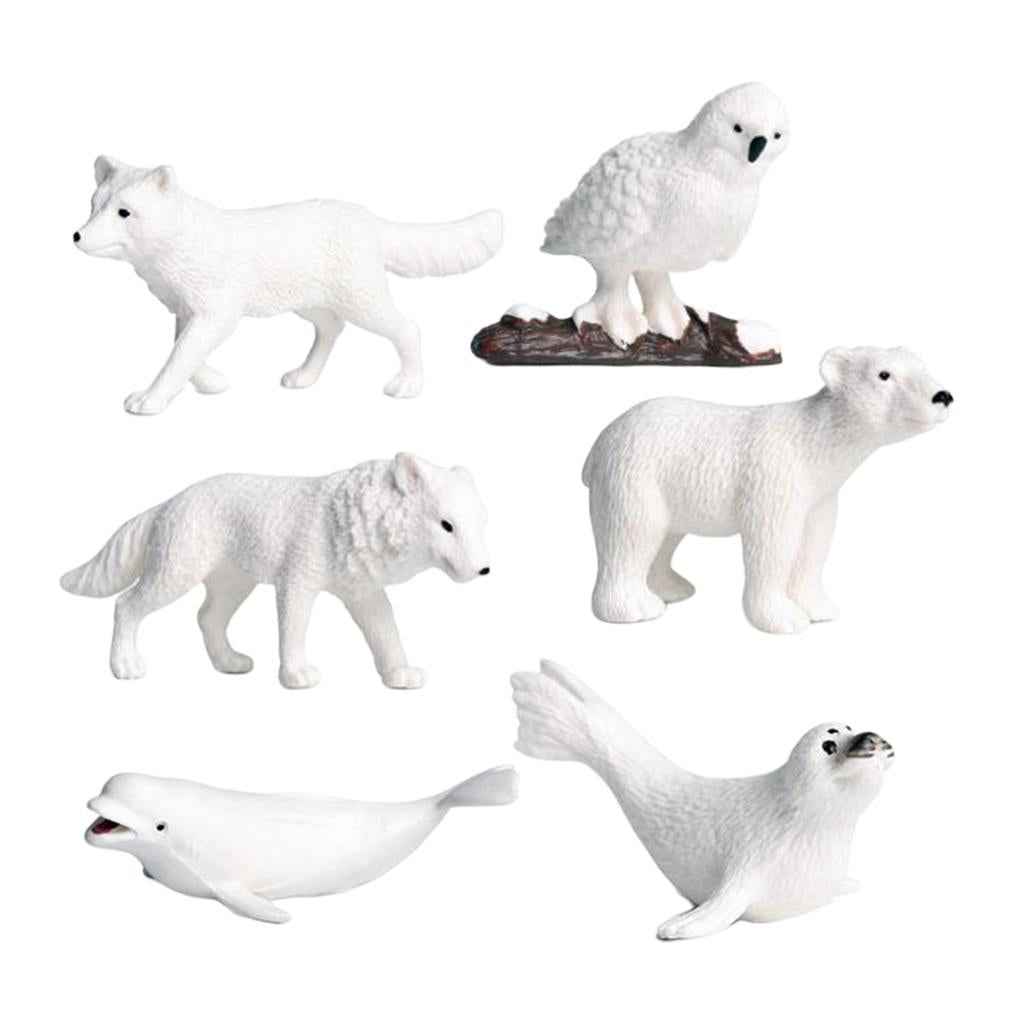 Miniatures Polar Animal Fairy Garden Decor Figurines Toys Micro Landscape