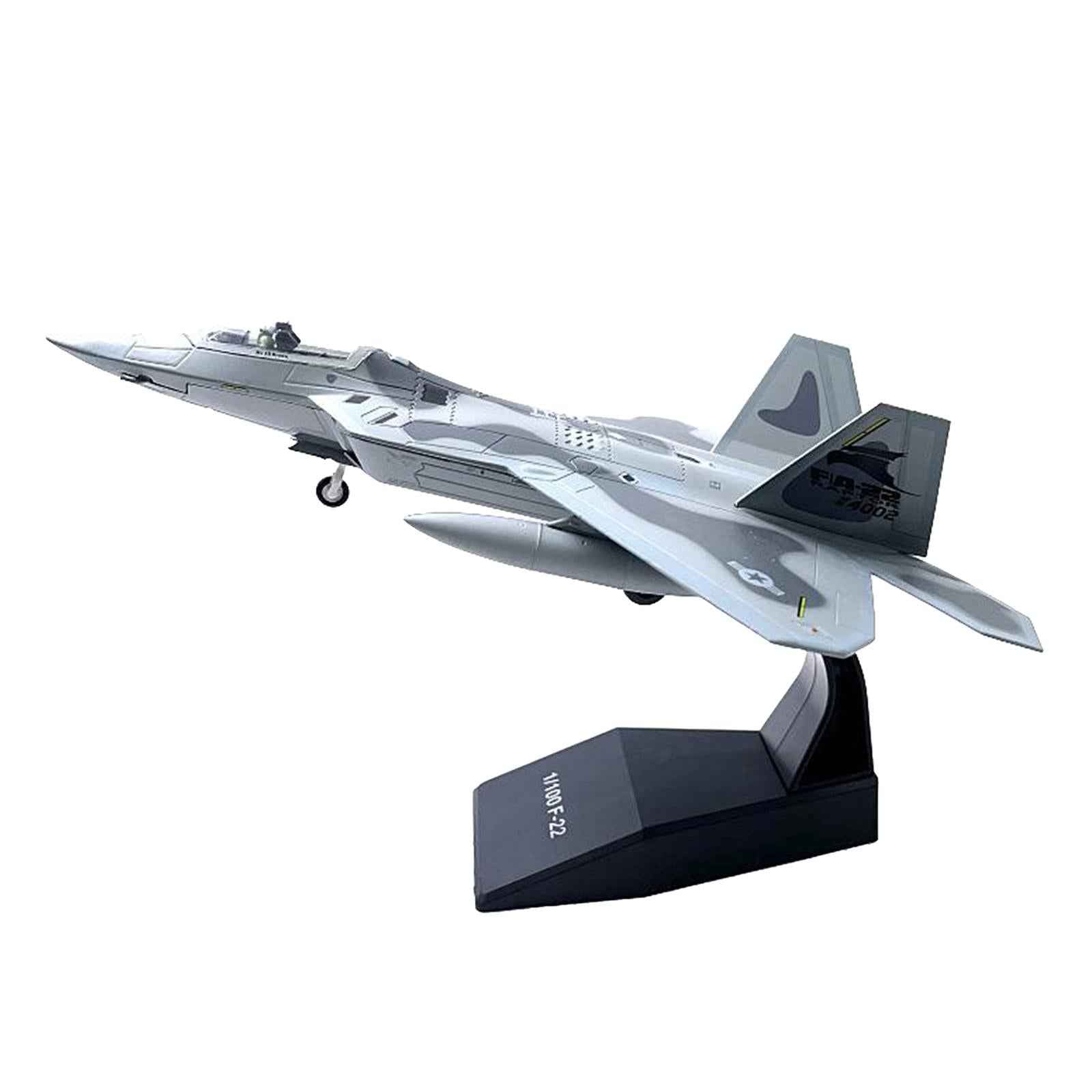 USA Airlines F-22 Raptor Airplane Model Fighter Aircraft 1/100 DieCast Model