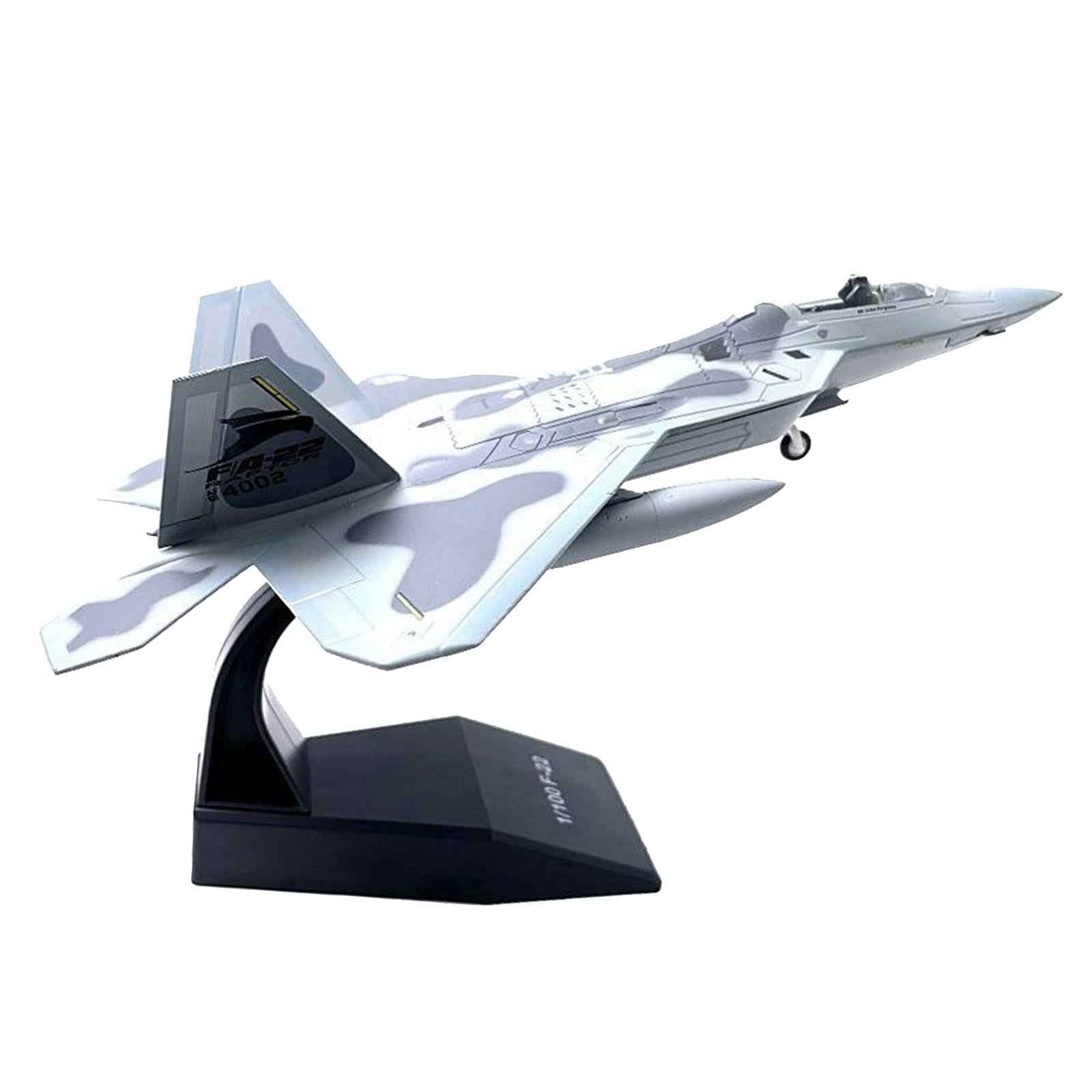 USA Airlines F-22 Raptor Airplane Model Fighter Aircraft 1/100 DieCast Model