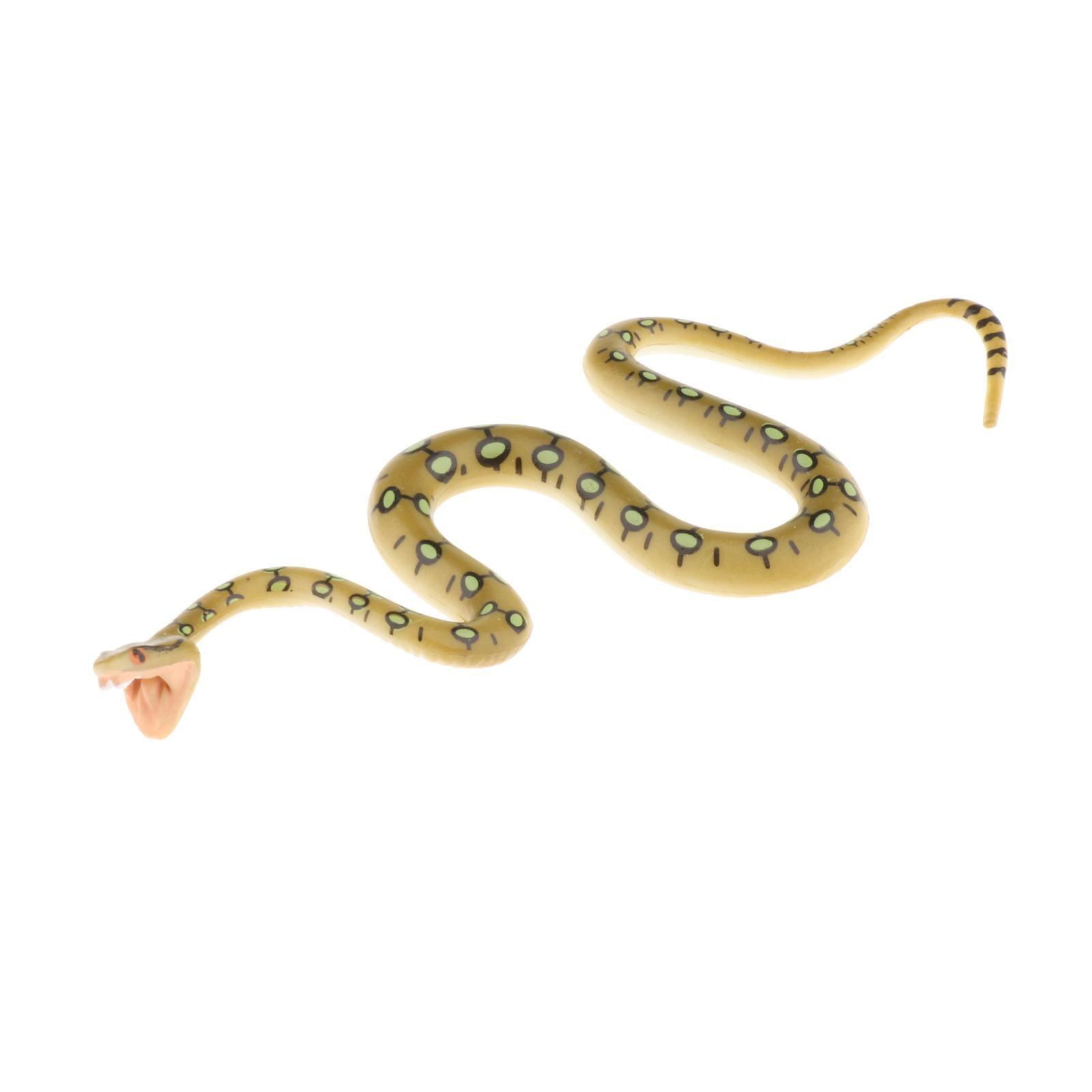 2xPlastic Snake Figurines Toys Collector for Kids Bag Filler Gift Python