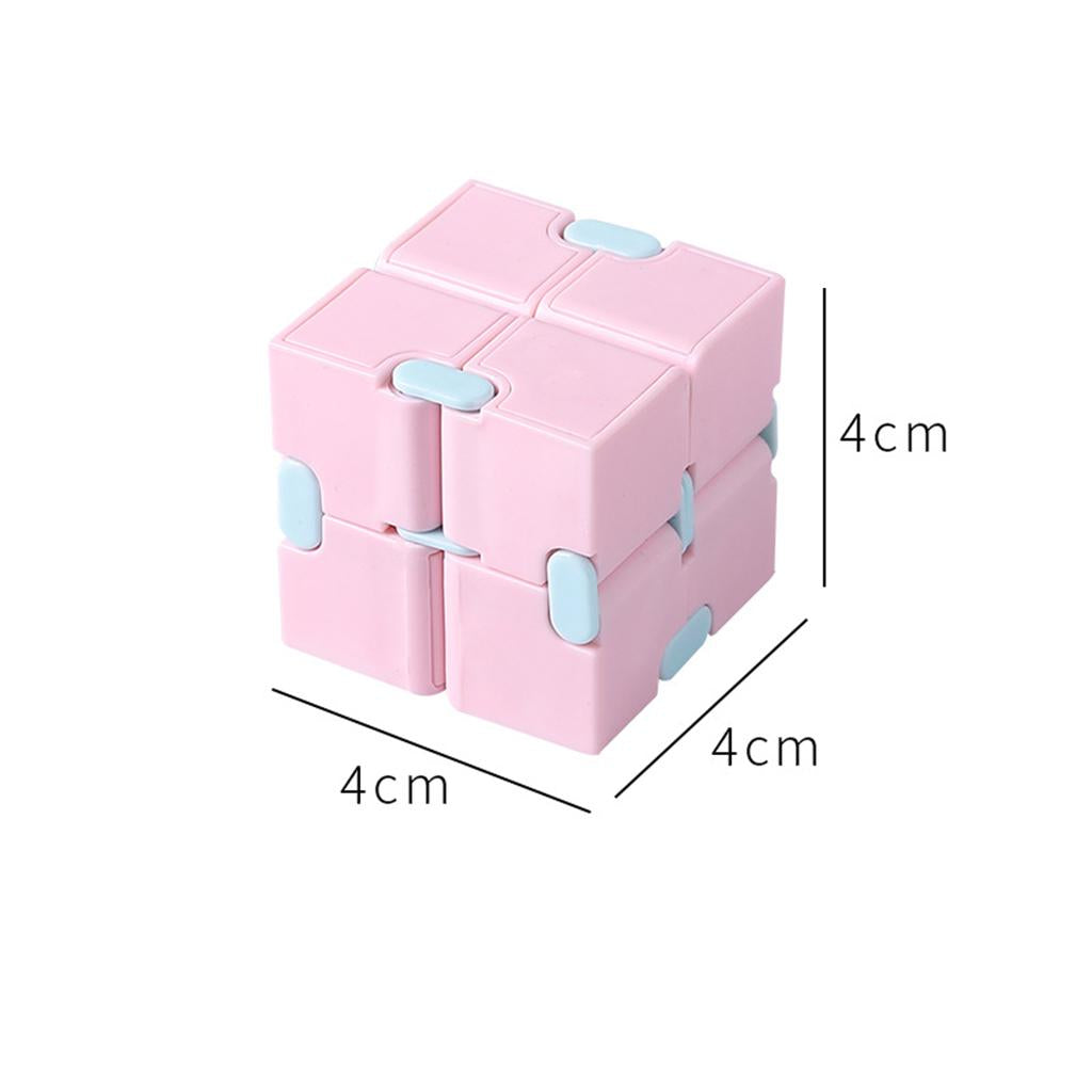 4xInfinity Cube Fidget Toy for Kids and Adults Relaxing pink