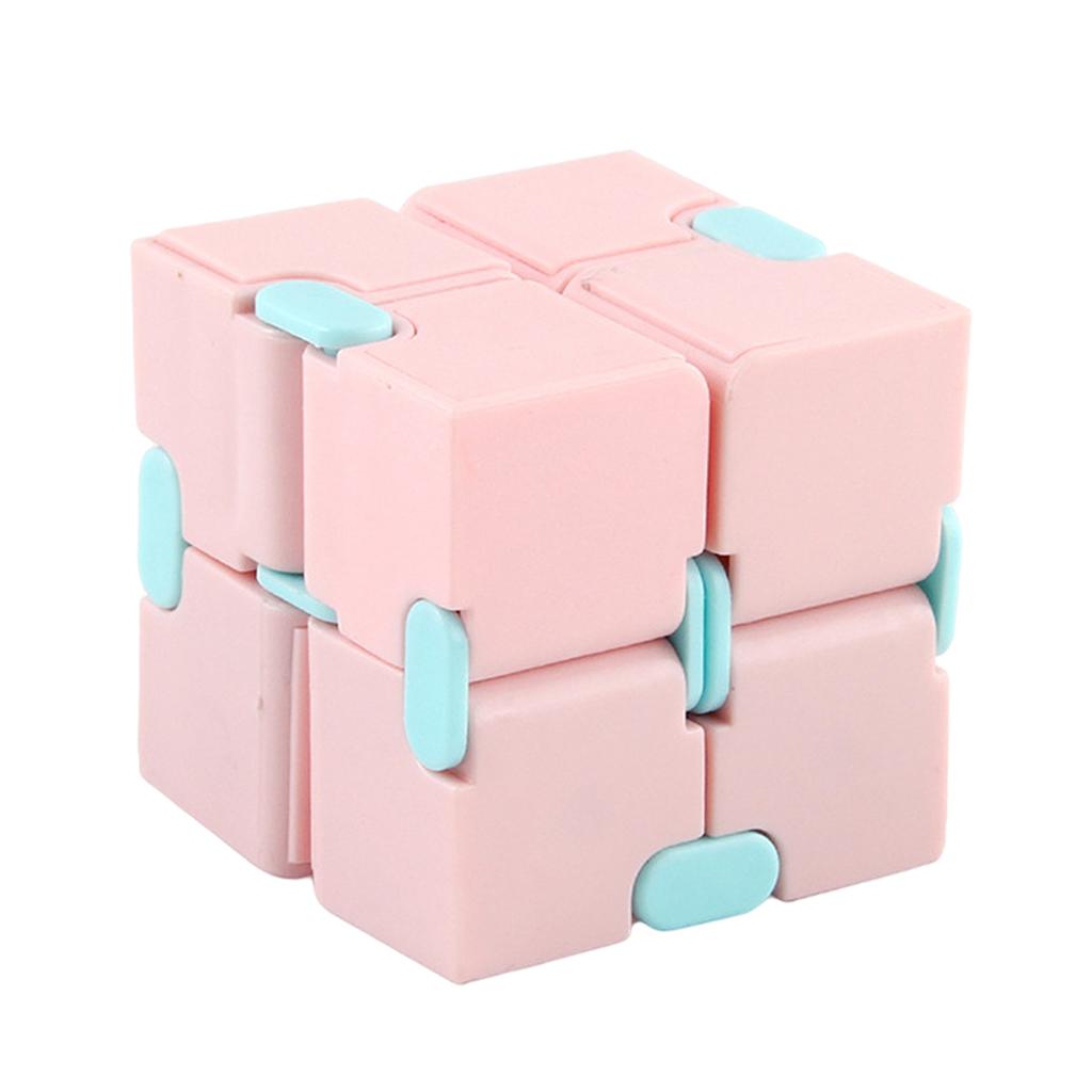 4xInfinity Cube Fidget Toy for Kids and Adults Relaxing pink