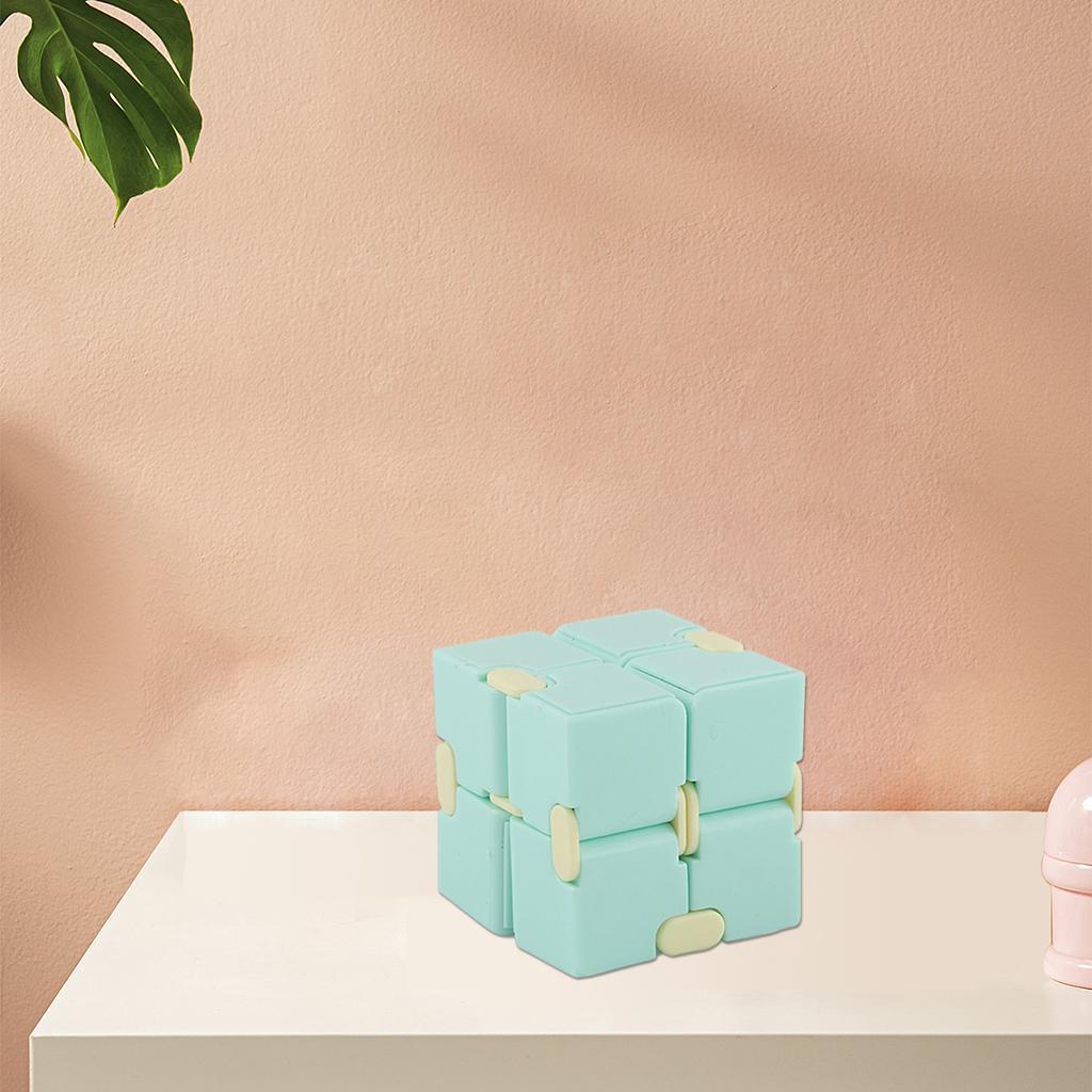 4xInfinity Cube Fidget Toy for Kids and Adults Relaxing green