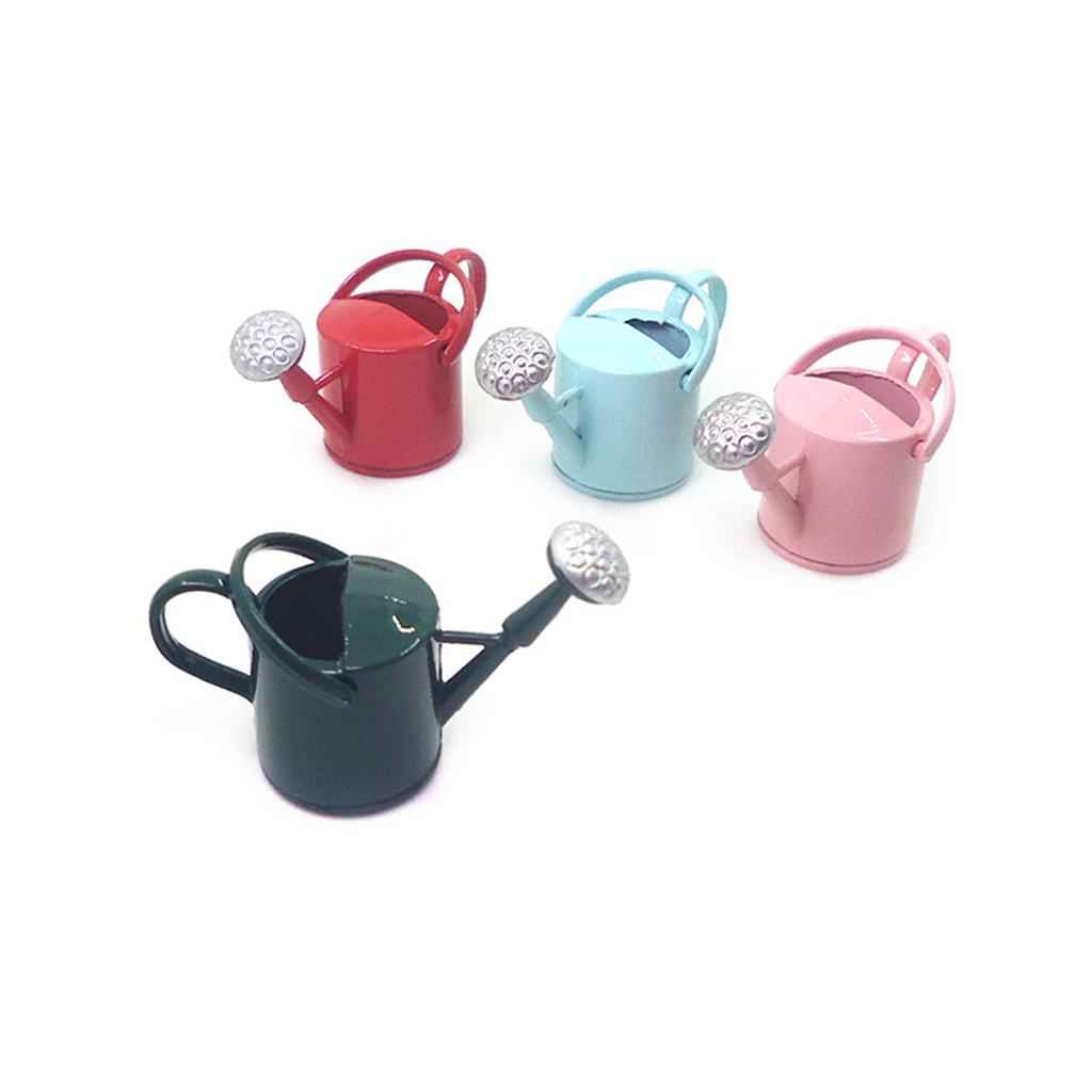1:12 Scale Dollhouse Miniature Watering Can For Kitchen Room Garden Decor Pink
