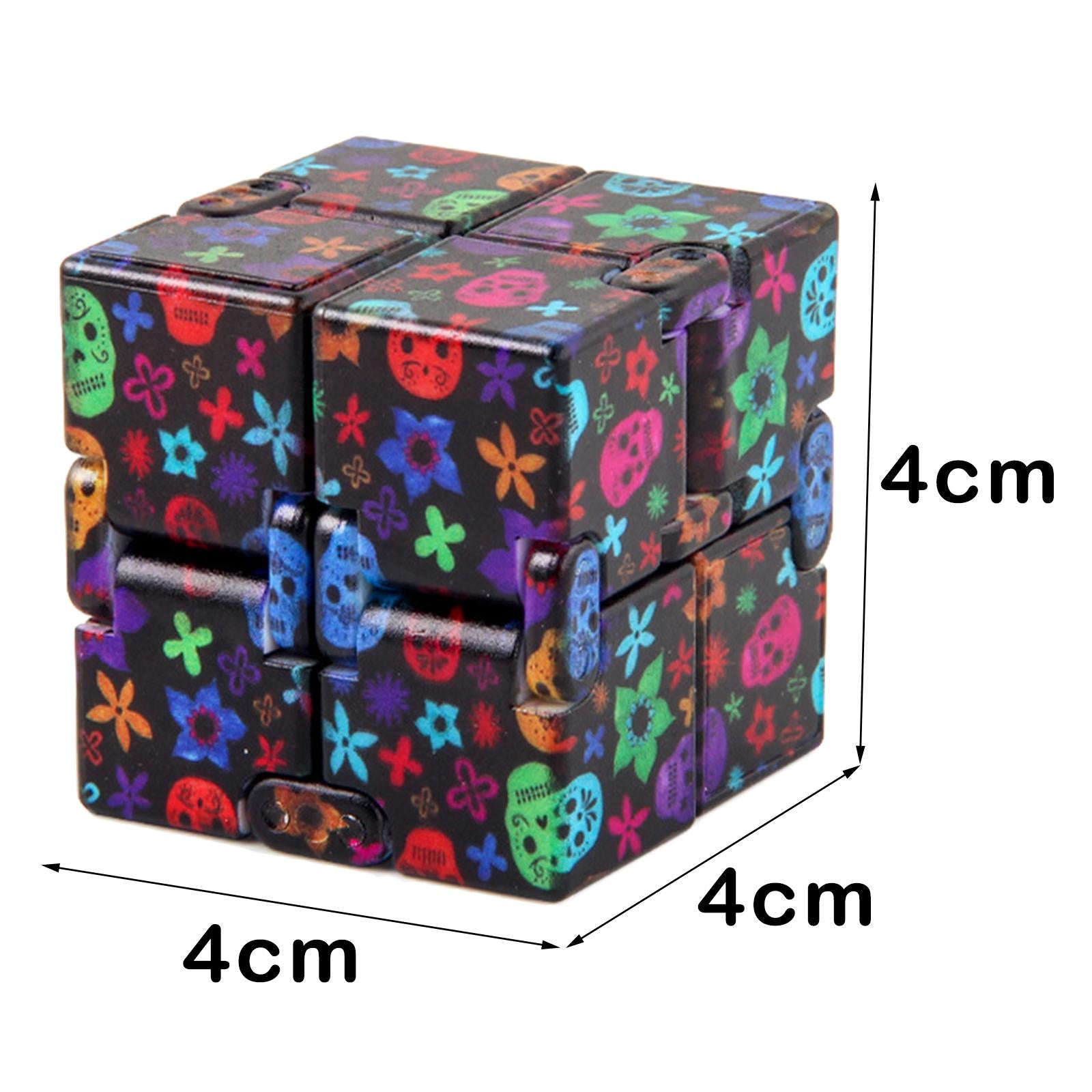 3xSensory Infinite Magic Desk Toy Maze Relieve Stress Decompression Adult Skull black