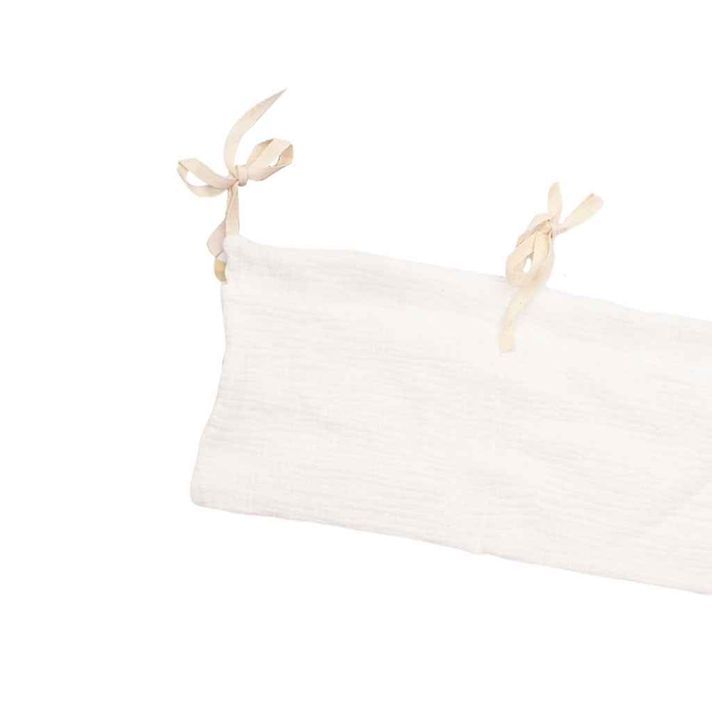 Multipurpose Baby Nursery Organizer Hanging for Diapers Wipes 2 Pockets White
