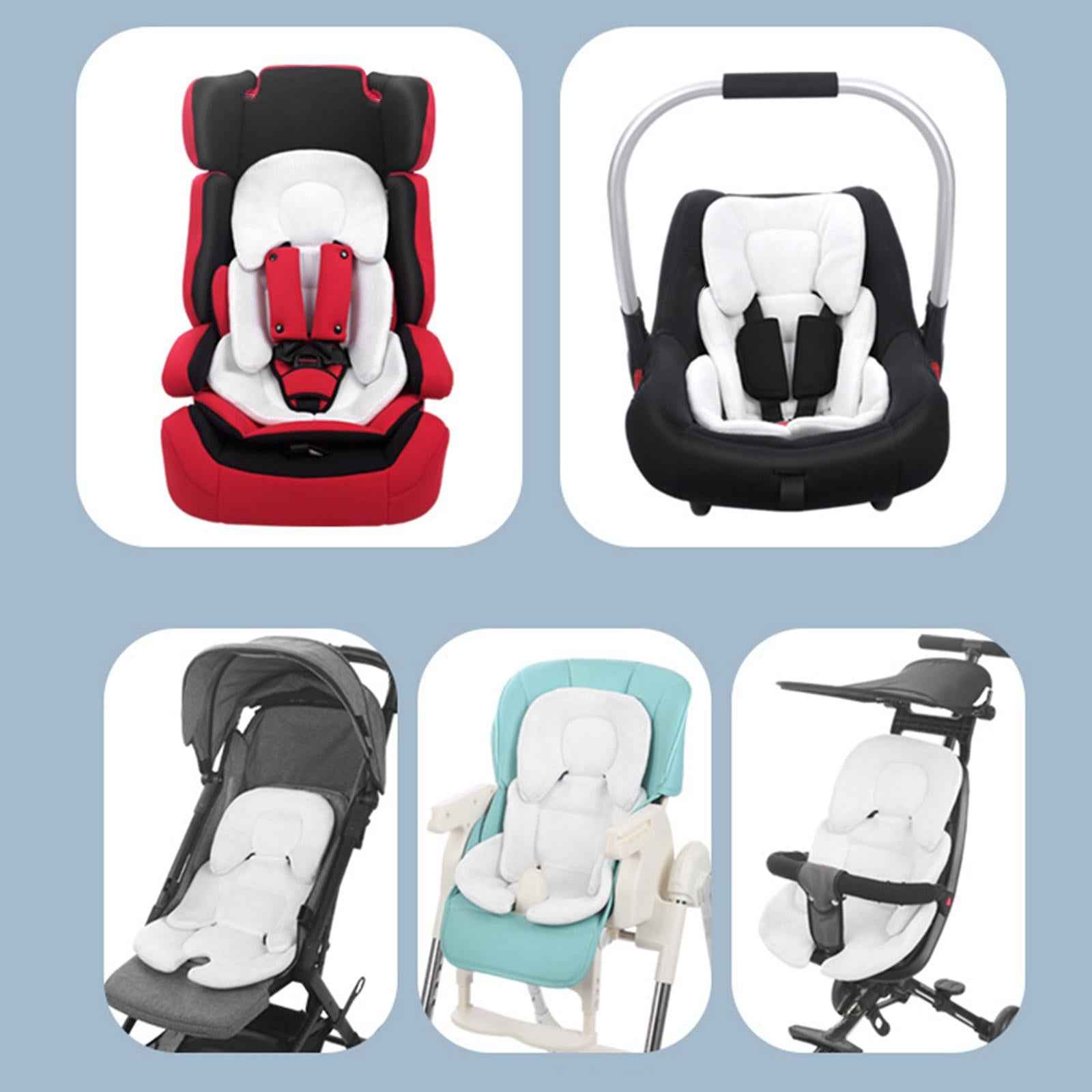 Baby Stroller Cushion Breathable Car Seat Insert for Buggy Pushchair Pram Black