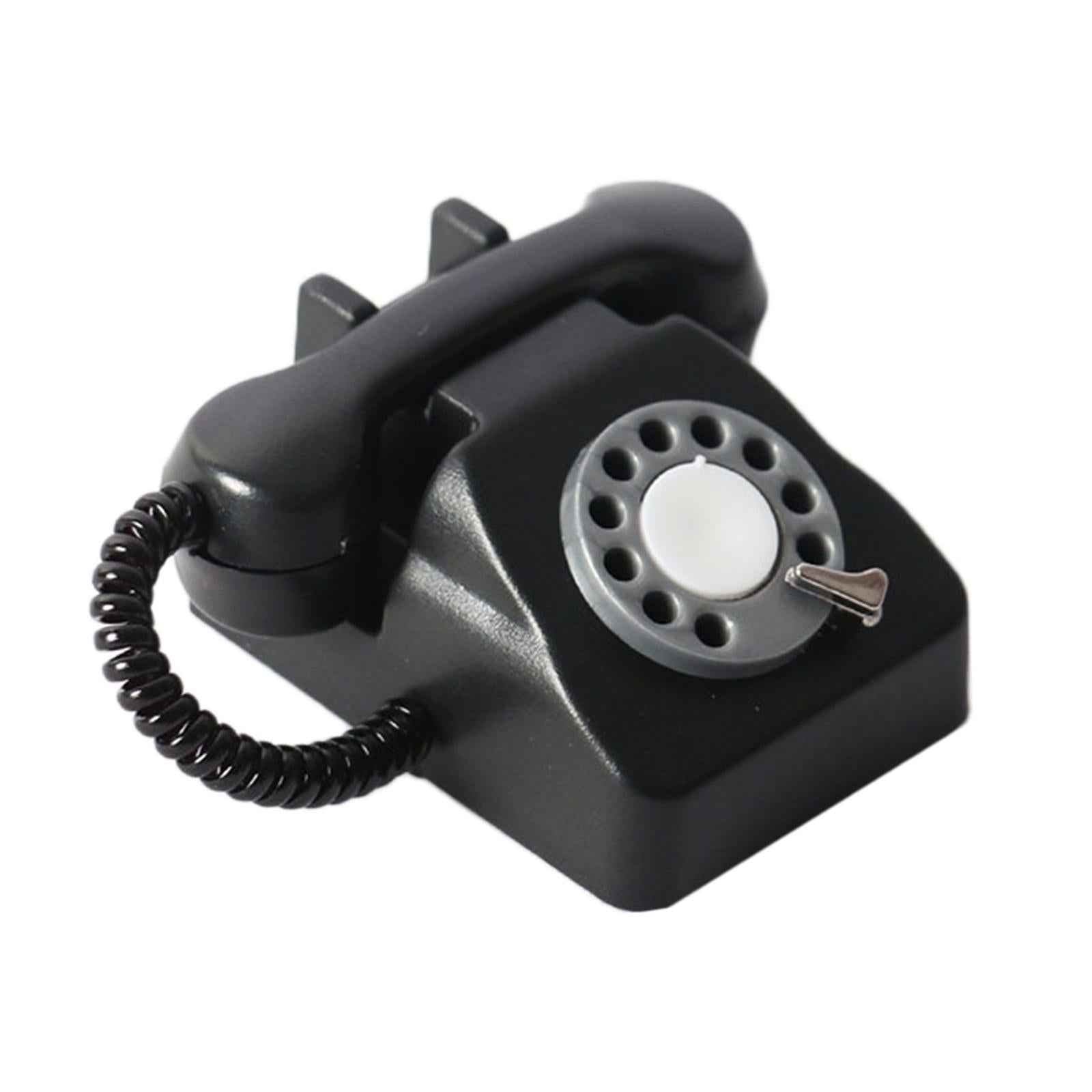1/12 Scale Miniature Telephone Model Pretend Play for Doll House Decor