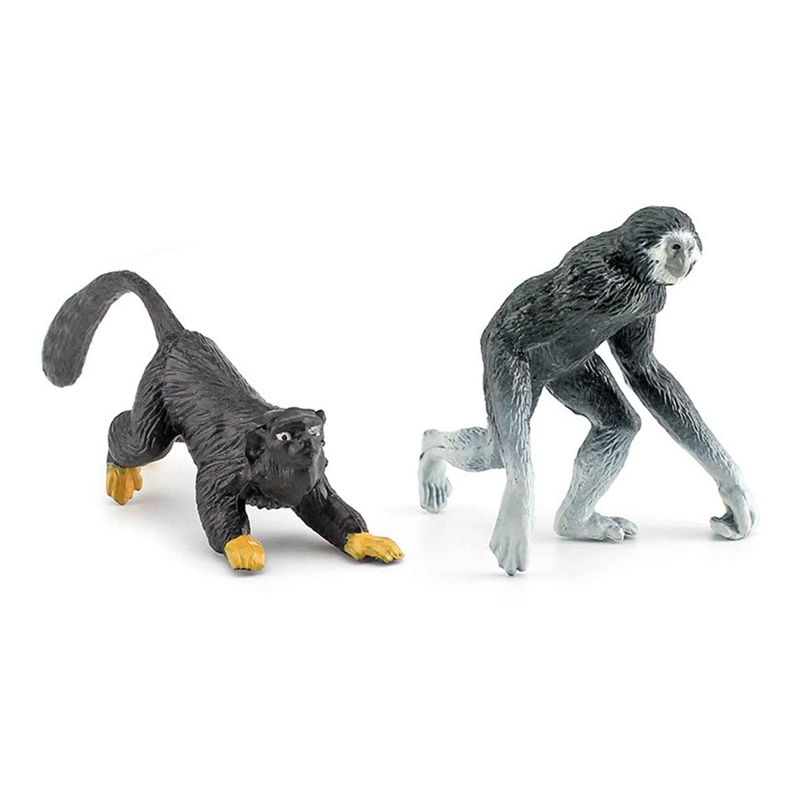 10x Simulation Mini Orangutan Monkey Figures Cake Topper Toy for Toddlers
