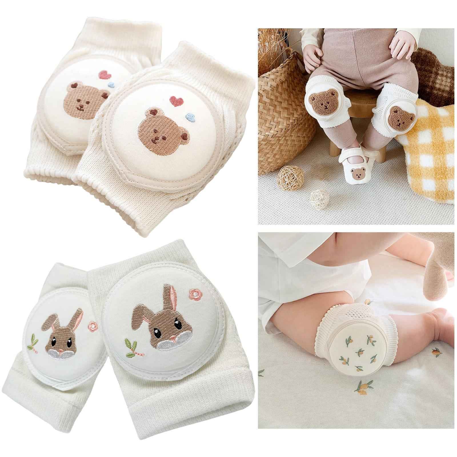 Baby Knee Pads Anti Slip Thin Cotton for Infant Walking Outside Newborn bears