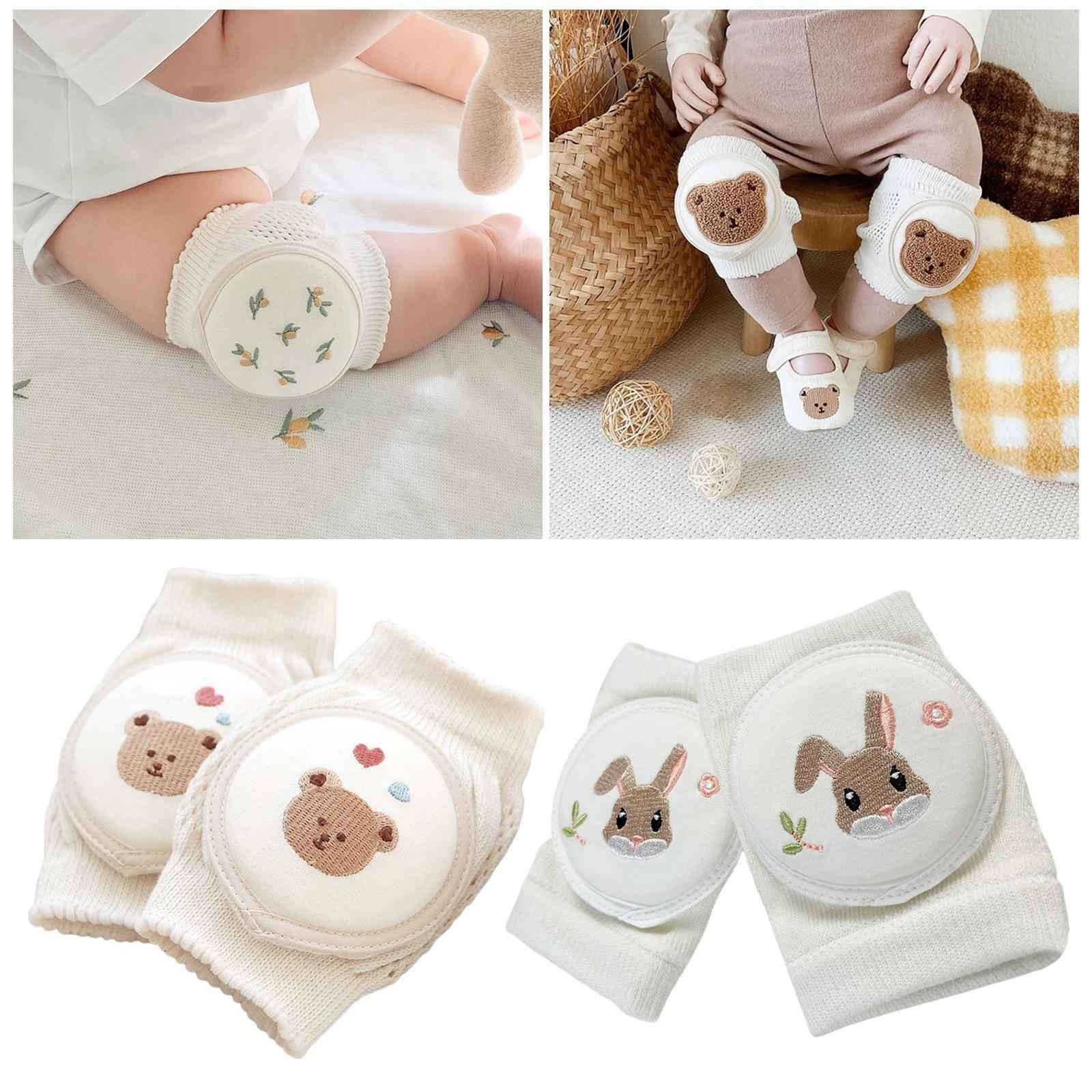 Baby Knee Pads Anti Slip Thin Cotton for Infant Walking Outside Newborn bears