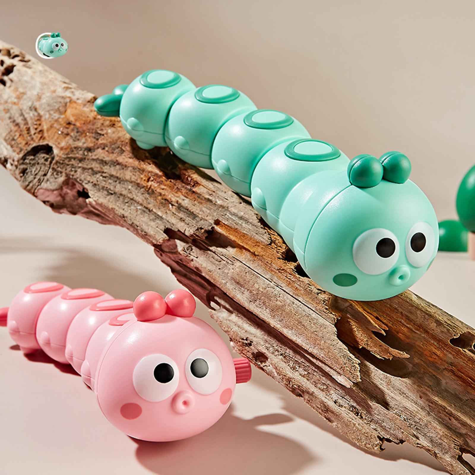 Cartoon Caterpillar Toys Educational Toys Color Leaning for Kids Gifts Blue