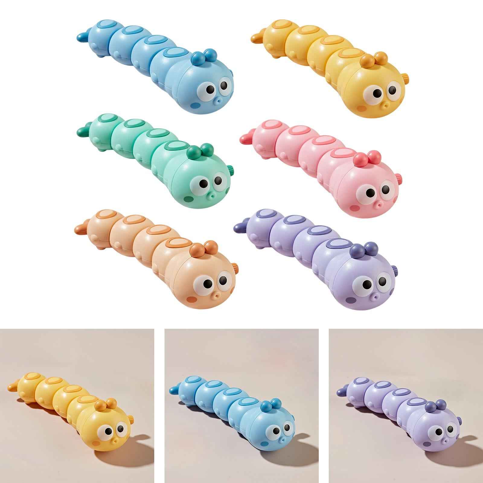Cartoon Caterpillar Toys Educational Toys Color Leaning for Kids Gifts Blue