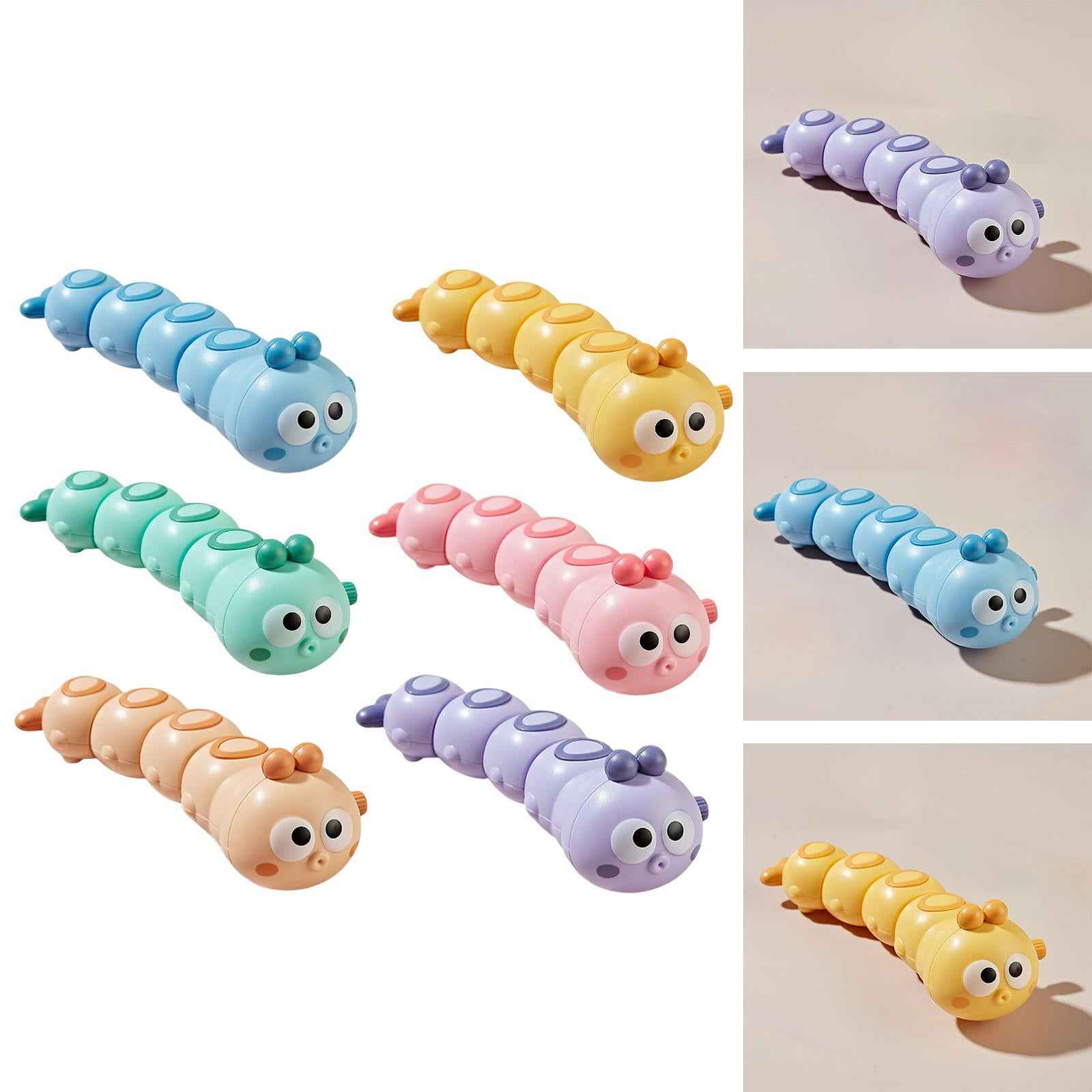 Cartoon Caterpillar Toys Educational Toys Color Leaning for Kids Gifts Blue