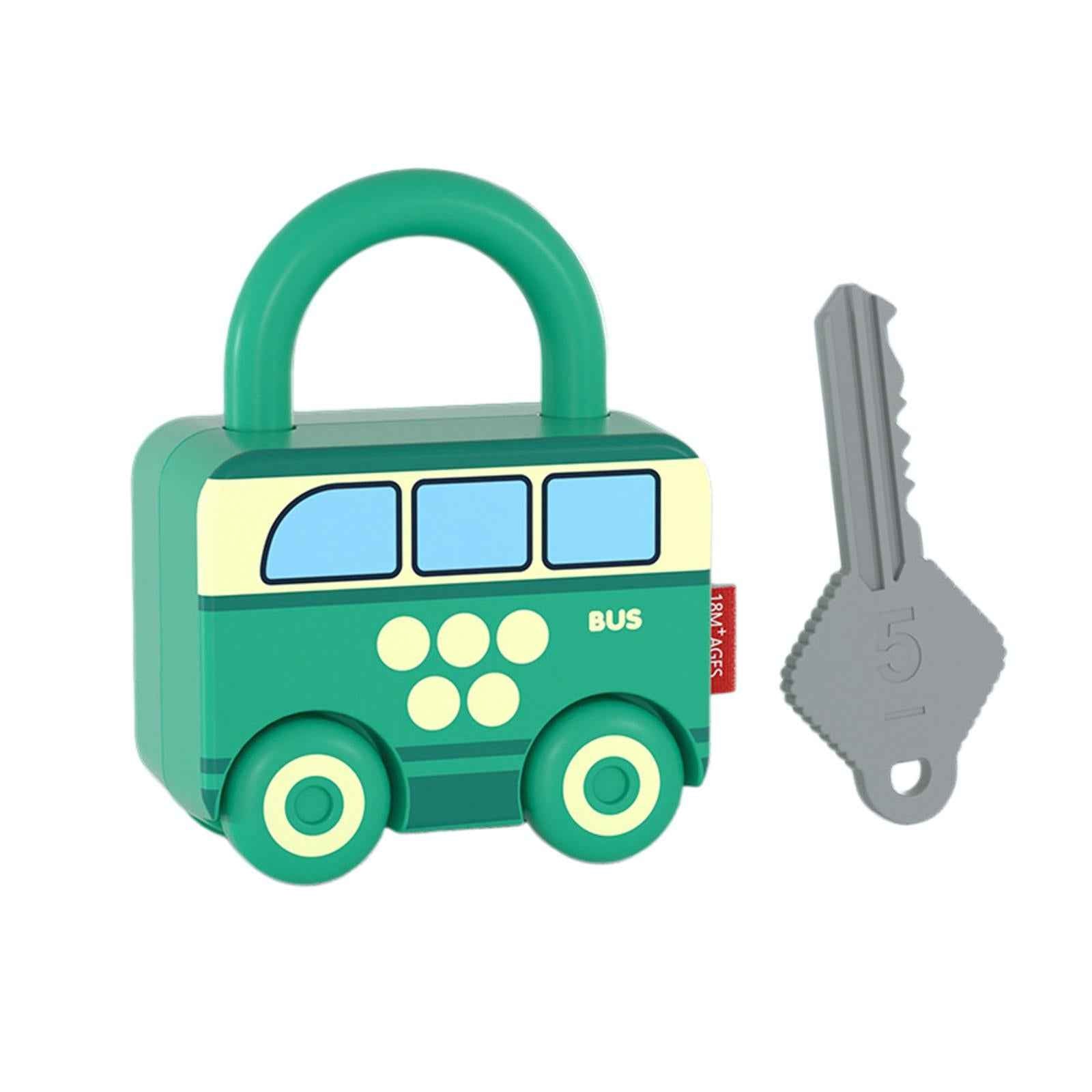 Lock and Key Car Toy Practical Skill Matching Toys for Preschool Children Nus
