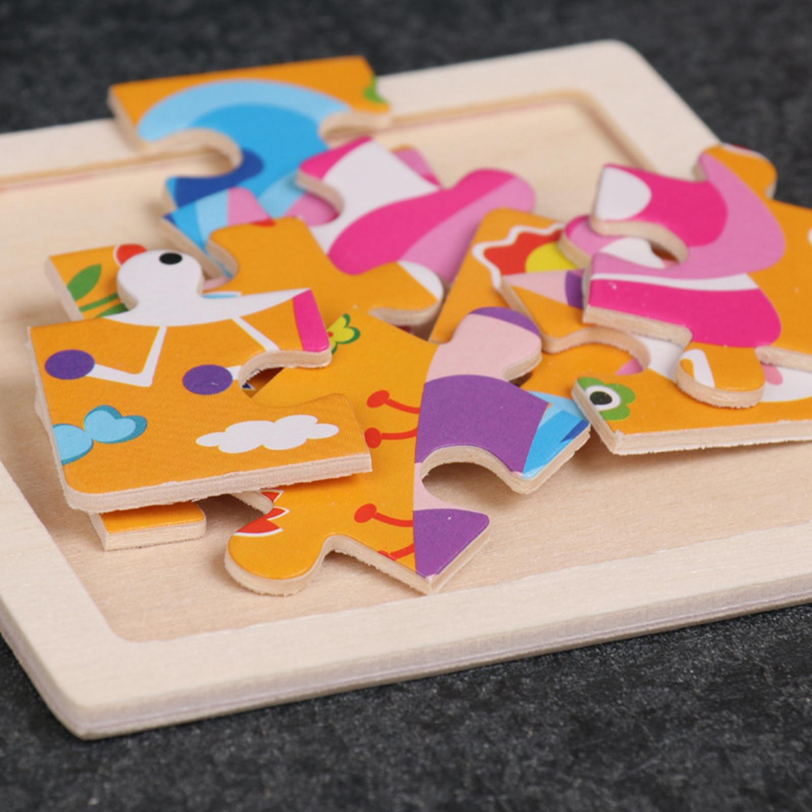 4xRabbit Bunny Jigsaw Puzzle Learning Activities for Kids Toddlers Easter Gift