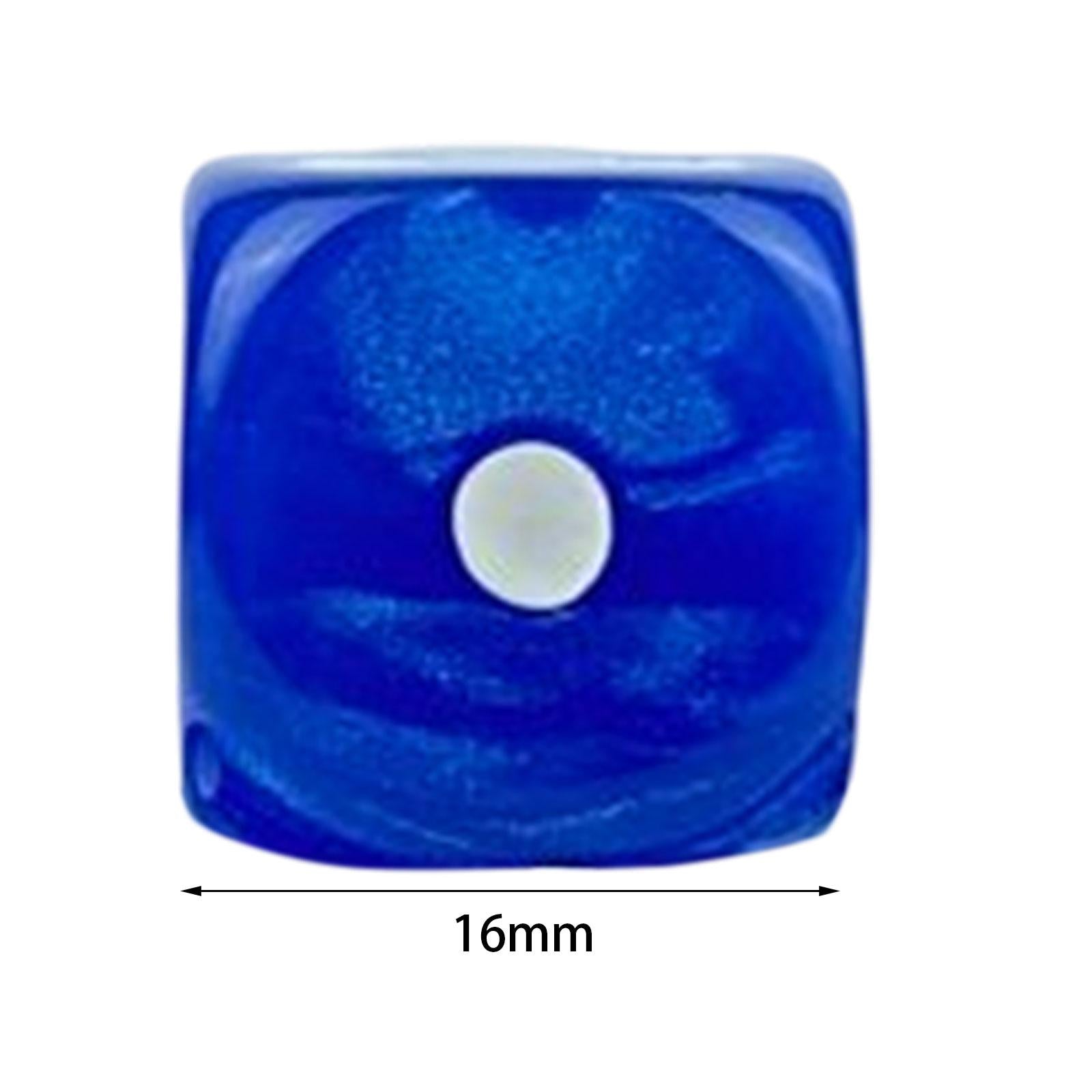 2x10x 6 Sided Dices Set Playing Dices Game Dices for KTV Role Playing Game Blue