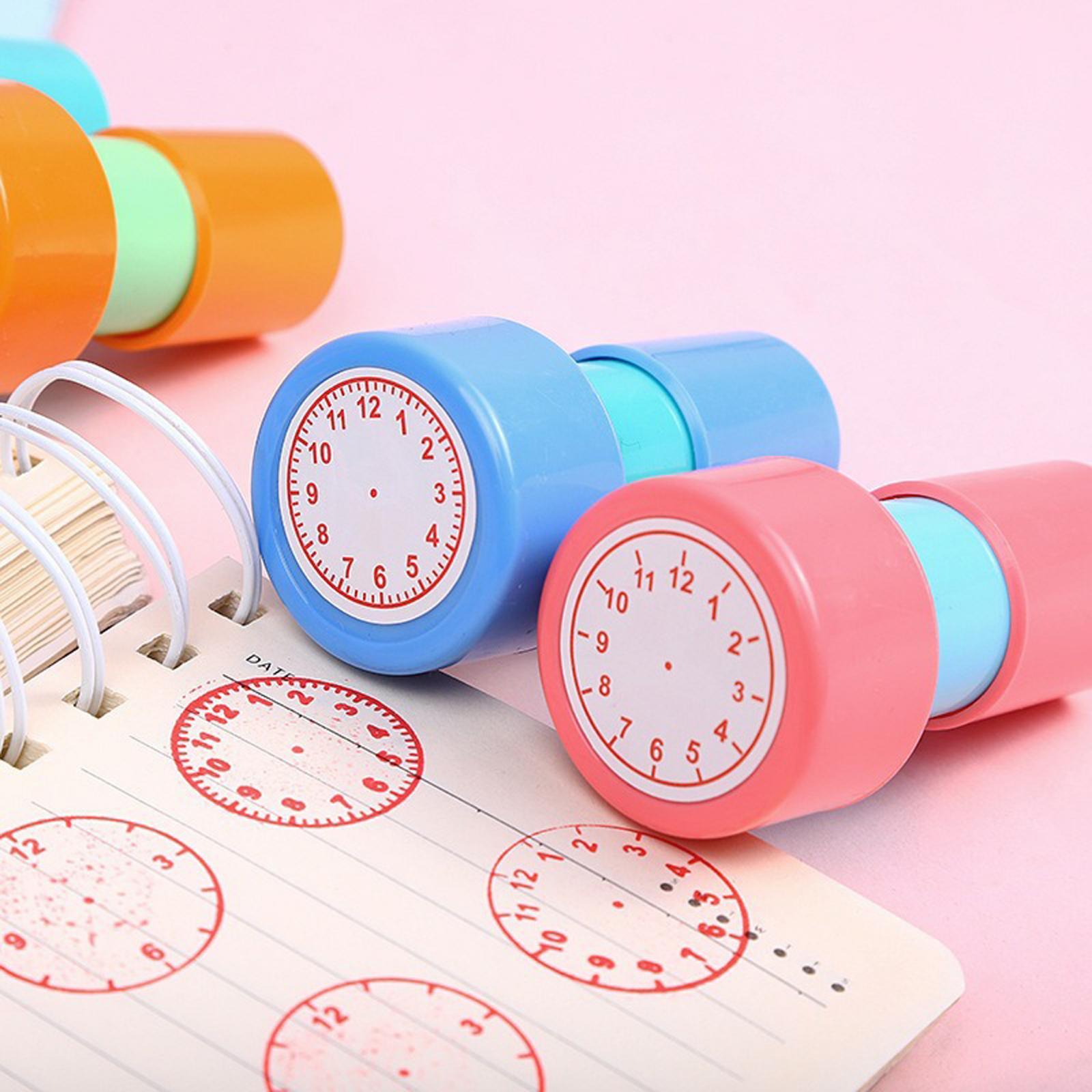 3xClock Stamp Telling Time Activities Arts and Crafts for Classroom Kids
