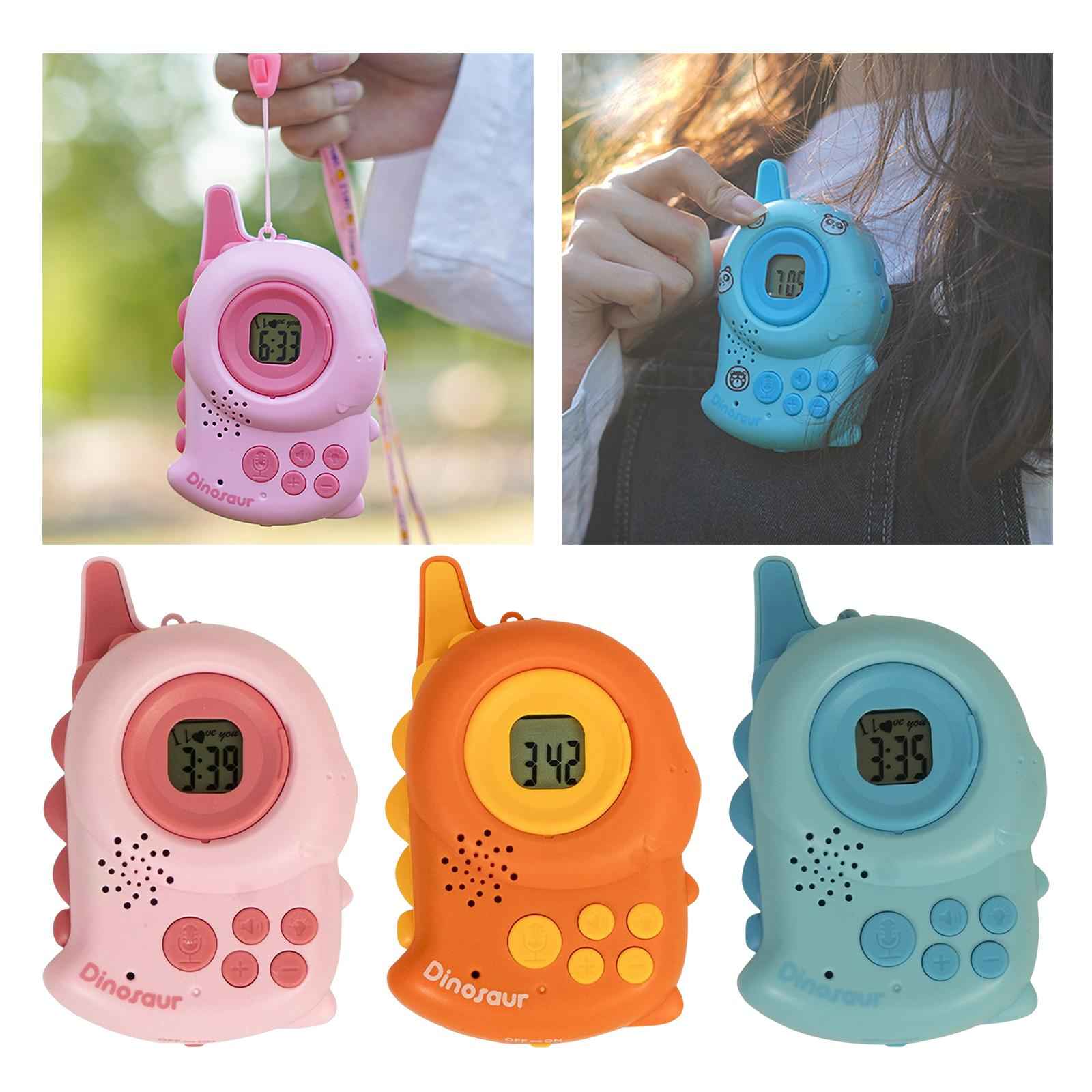 Kids Walkie Talkies Toys Family Walky Talky Cartoon for Outside Spring Gifts Pink