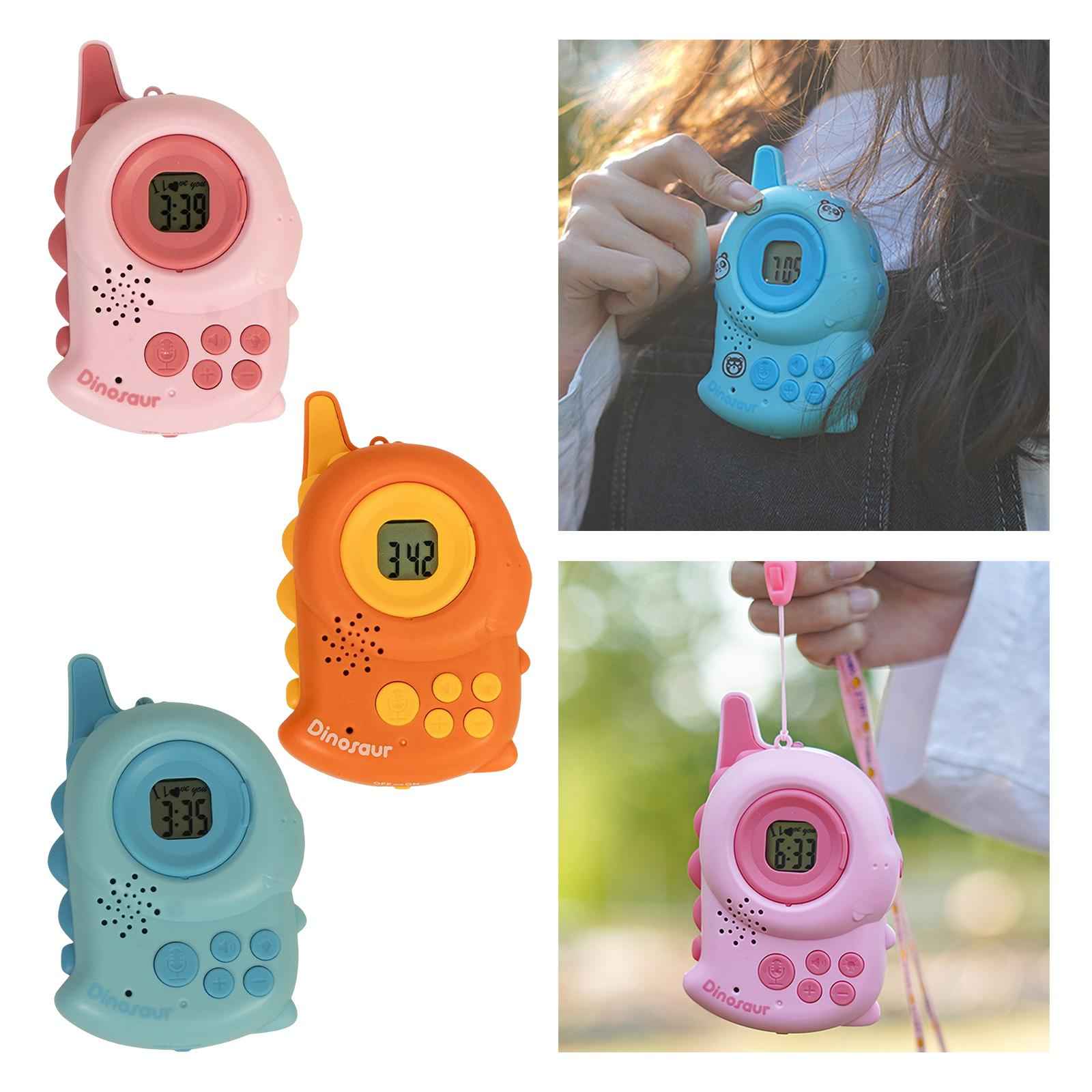 Kids Walkie Talkies Toys Family Walky Talky Cartoon for Outside Spring Gifts Pink