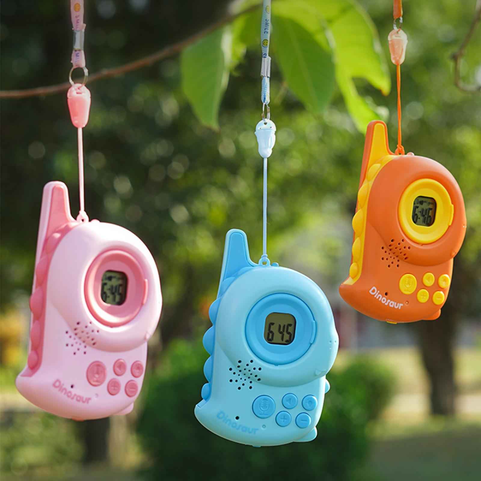 Kids Walkie Talkies Toys Family Walky Talky Cartoon for Outside Spring Gifts Pink