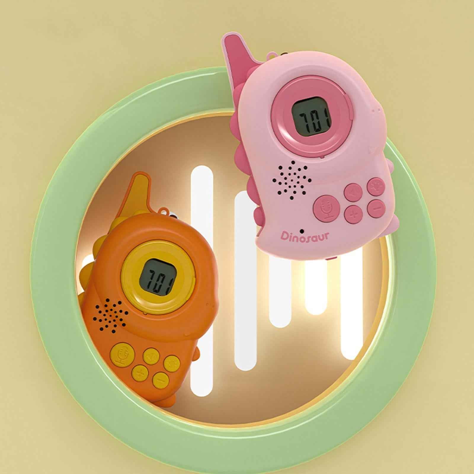 Kids Walkie Talkies Toys Family Walky Talky Cartoon for Outside Spring Gifts Pink