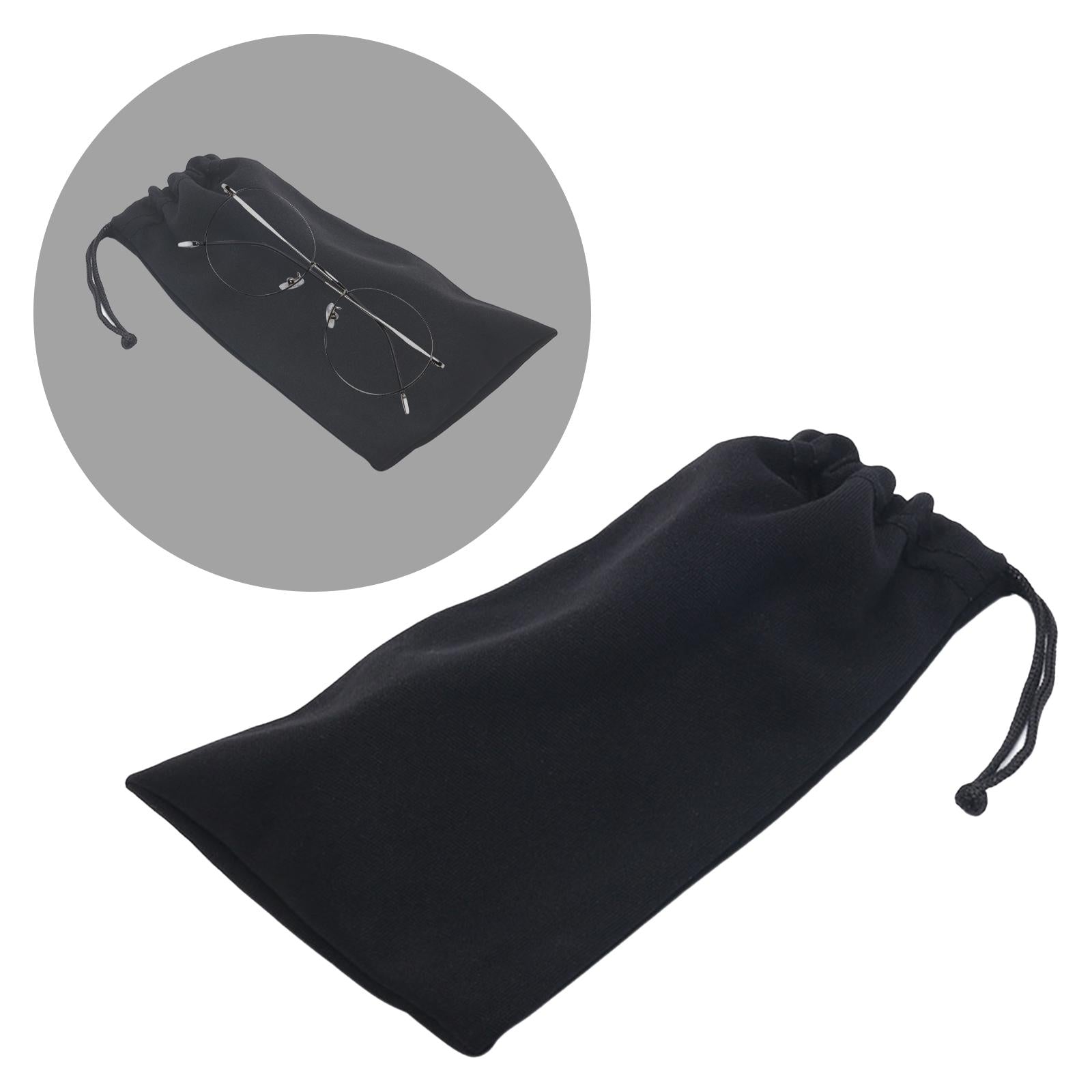 2xMicrofiber Sunglasses Pouch Phone Gadgets Sleeve Bag for Garden Beach Travel