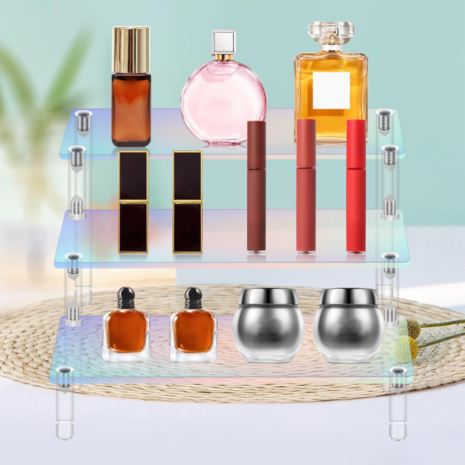 Acrylic Riser Display Shelf Clear Acrylic Showcase for Candy Dessert Figures four layer