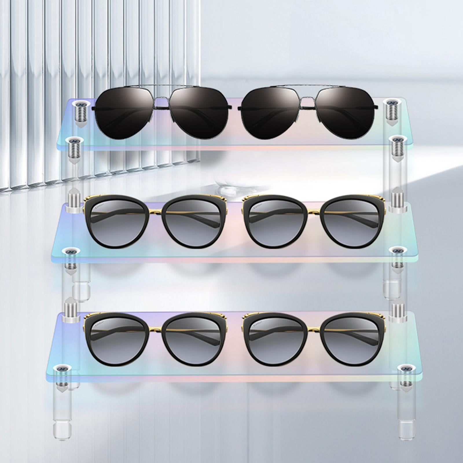 Acrylic Riser Display Shelf Clear Acrylic Showcase for Candy Dessert Figures five layer