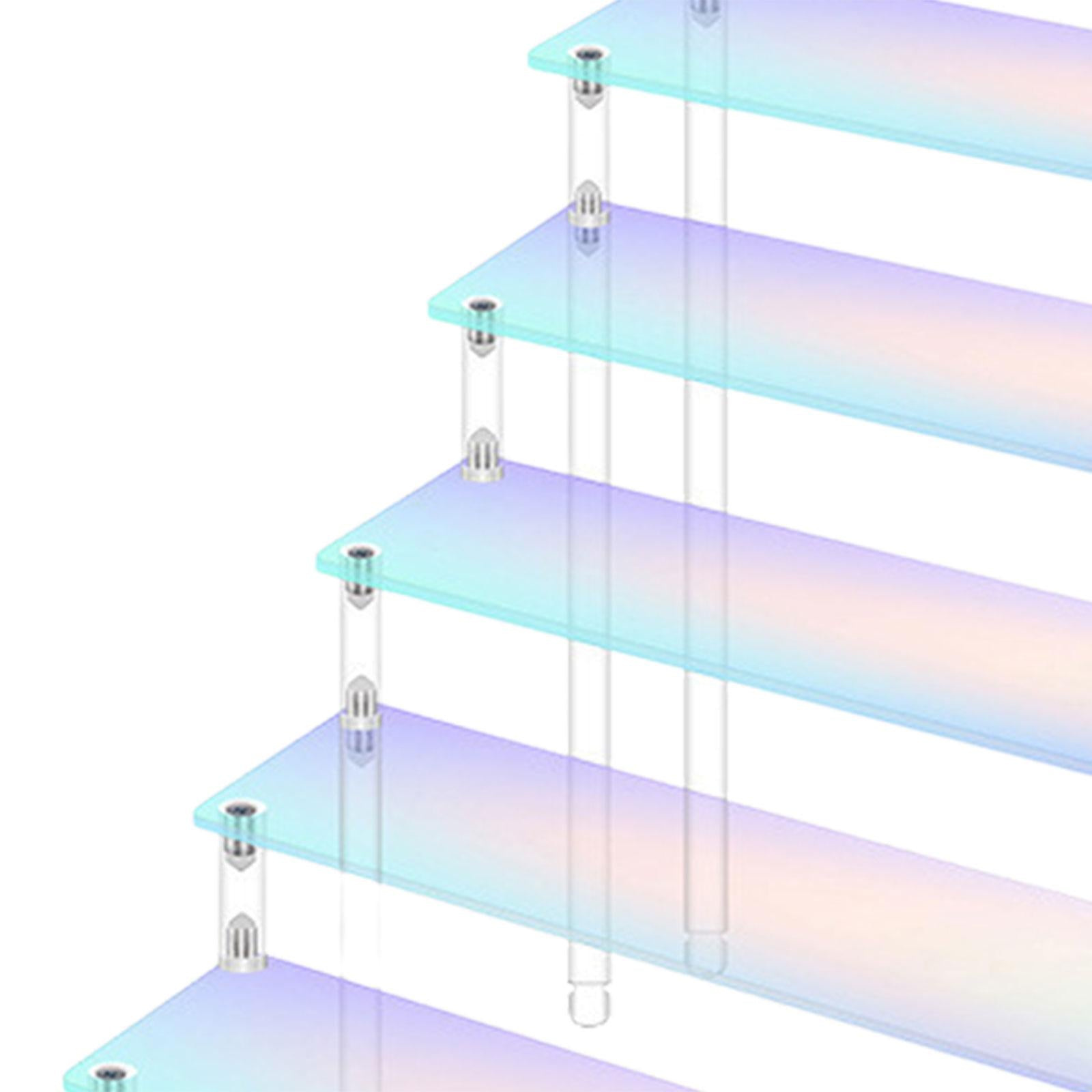 Acrylic Display Riser Collectibles Display Stand for Jewelry Cupcake Figures five layer