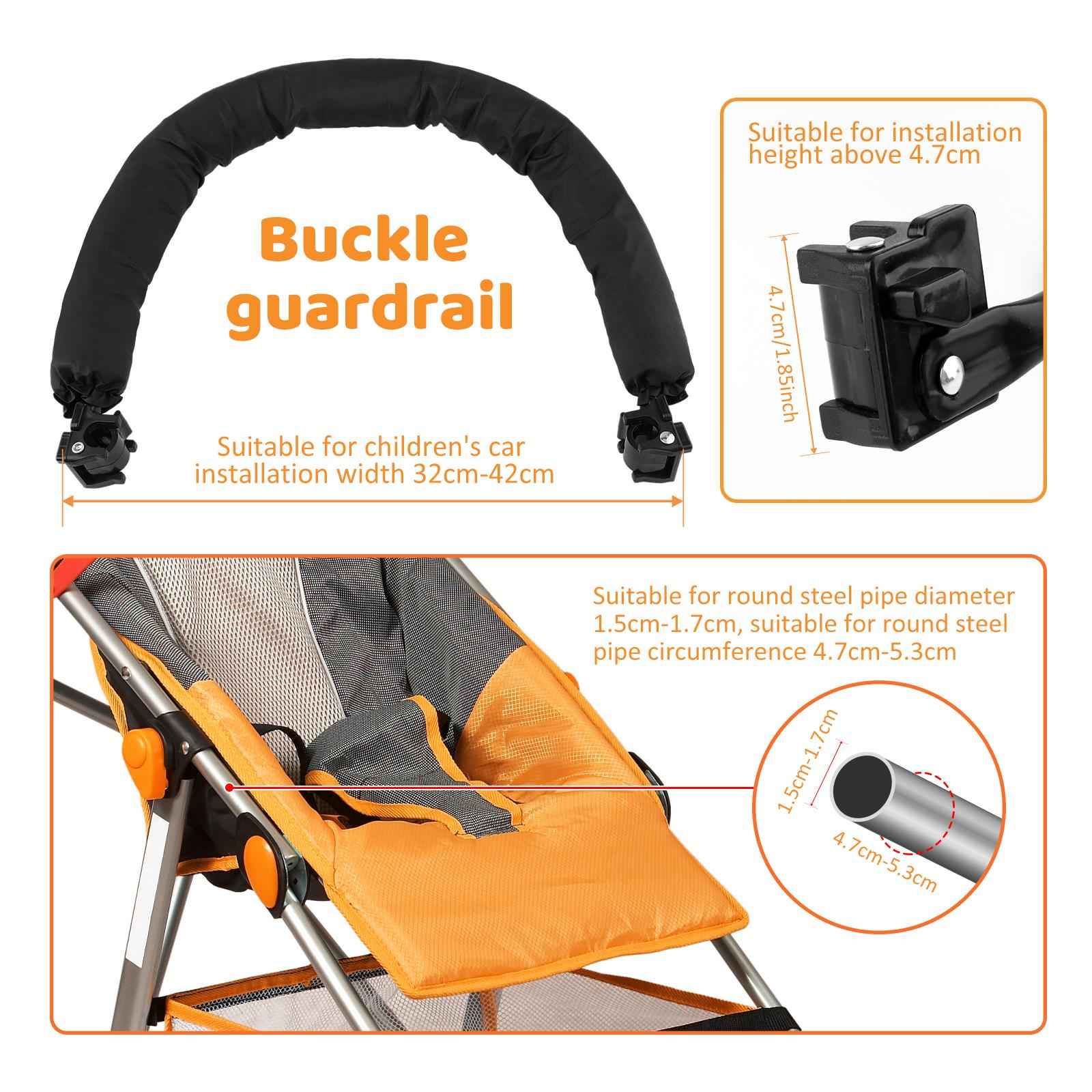 Stroller Support Bar Handrail Stroller Safety Bar for Pushchair Trolley Accs