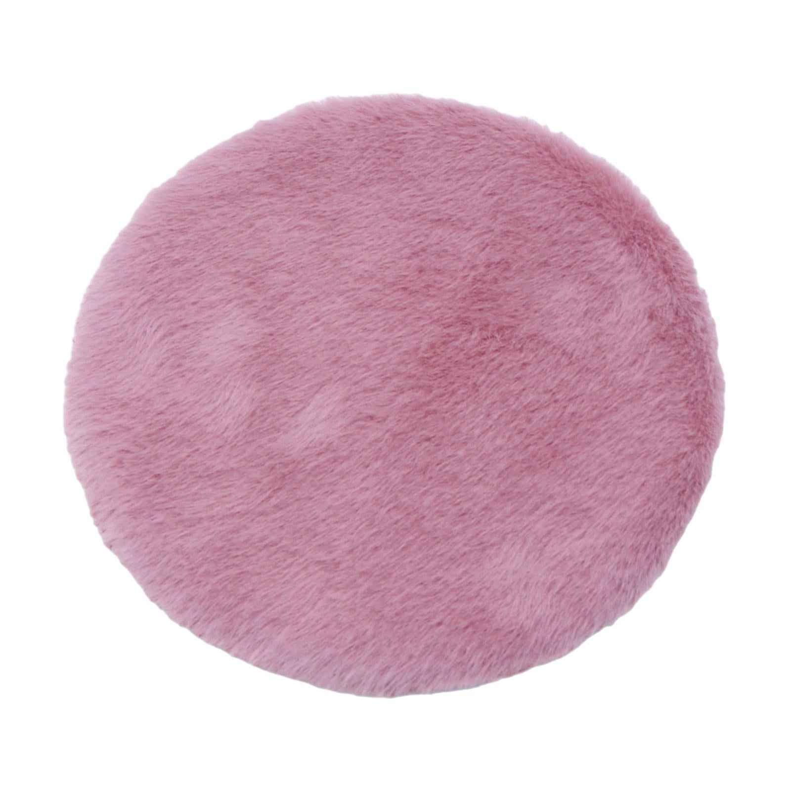 1/12 Simulation Floor Mat Micro Landscape for Bedroom Living Room Decoration Pink Round L