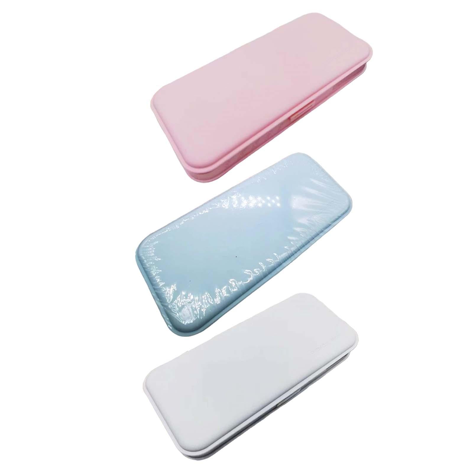 Pencil Box Multifunctional School Office Supplies Lightweight Large Capacity Pink