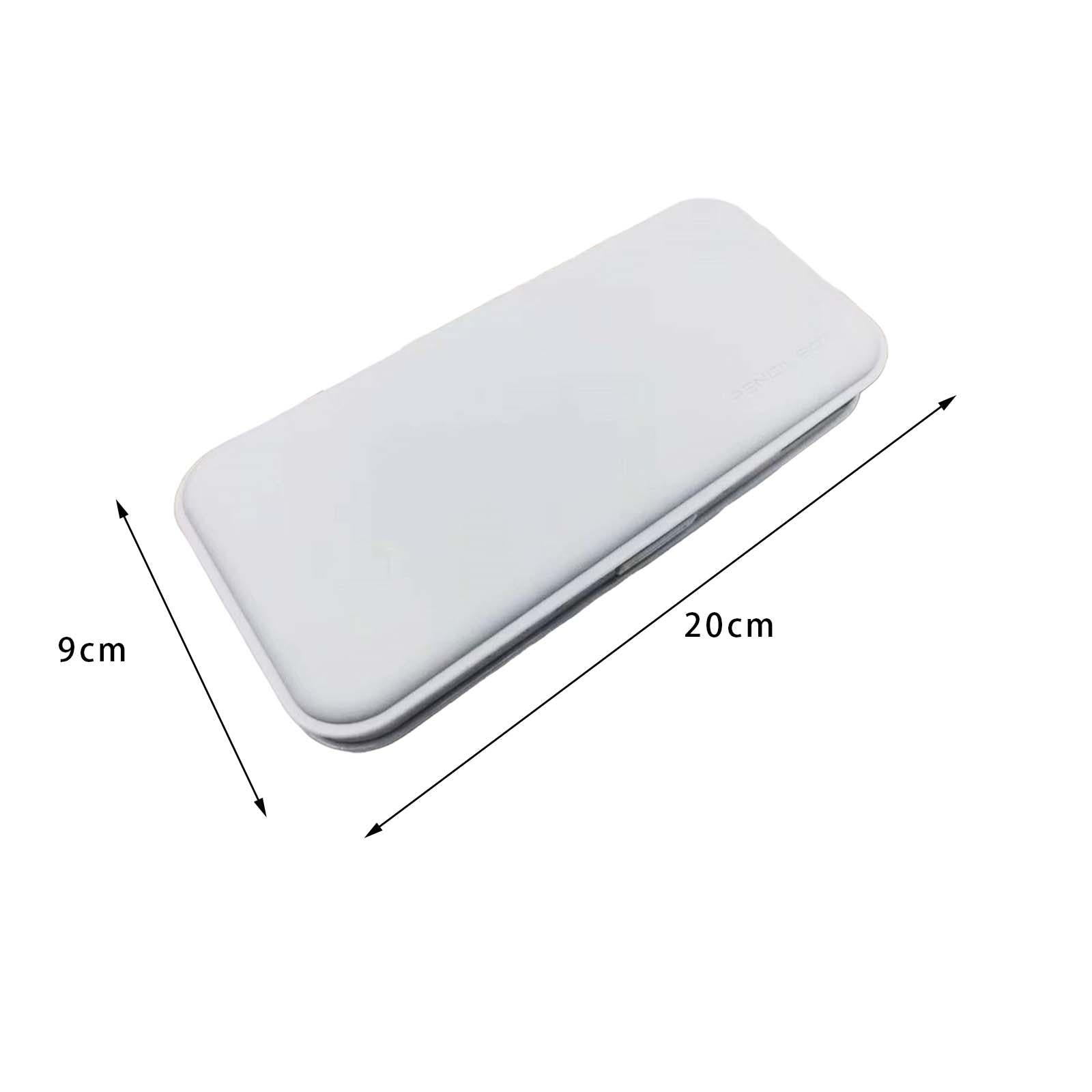 Pencil Box Multifunctional School Office Supplies Lightweight Large Capacity Gray