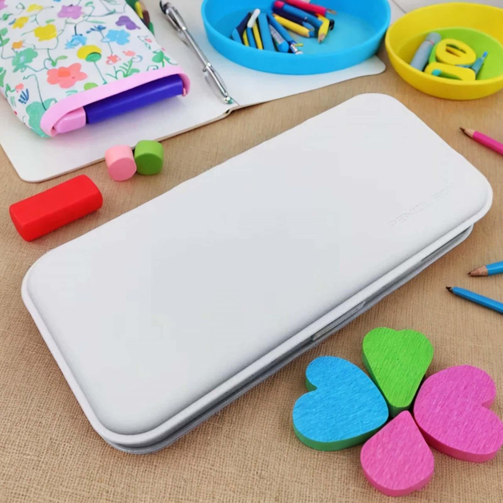 Pencil Box Multifunctional School Office Supplies Lightweight Large Capacity Gray