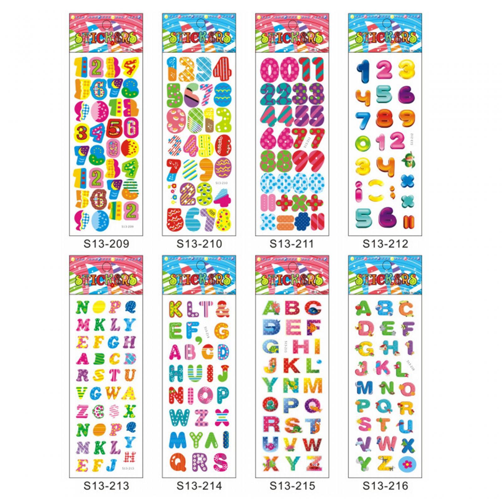 Cute Mini Stickers Single Sheet Size 7x21cm 40 Sheets for Kids Laptop Craft