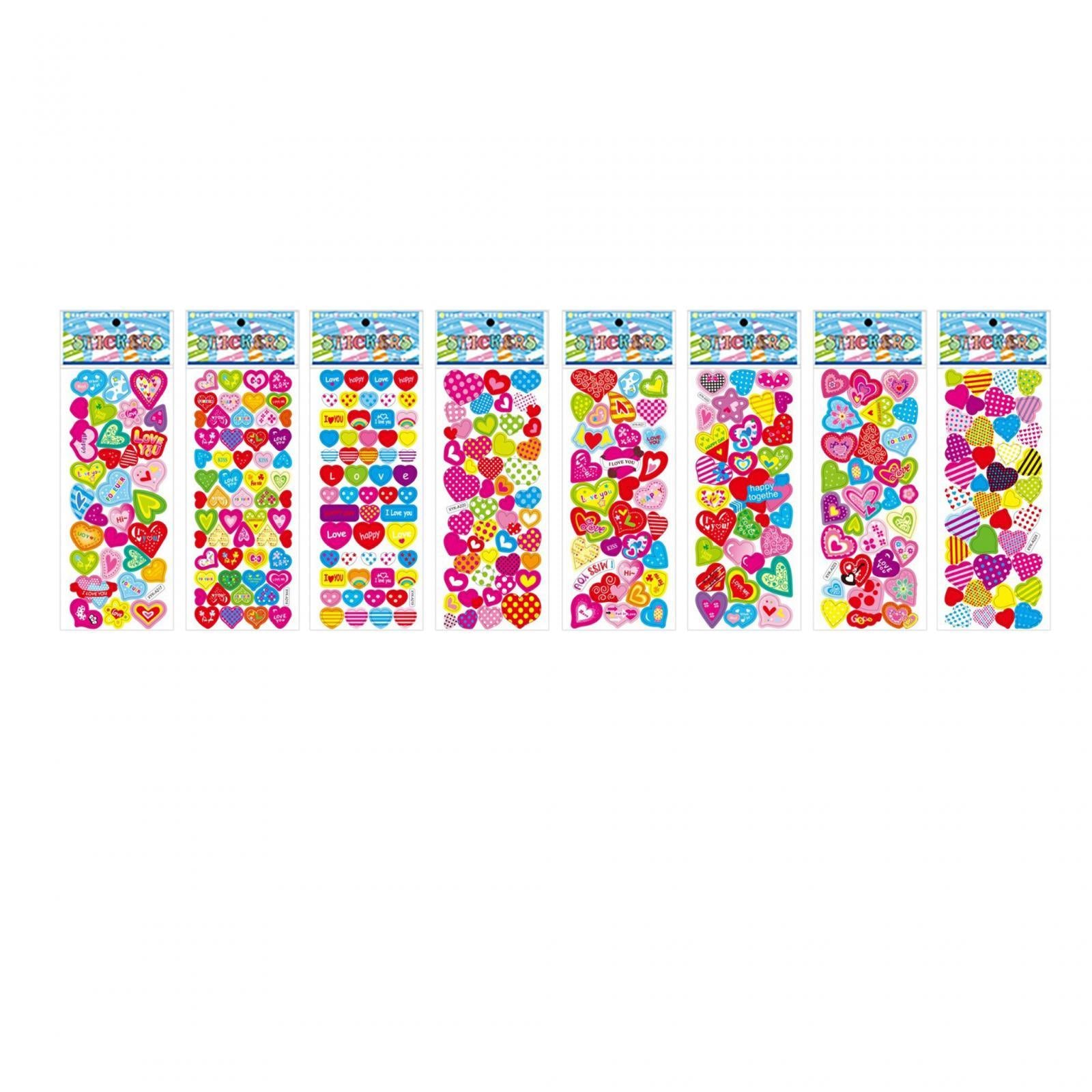 Cute Mini Stickers Single Sheet Size 7x21cm 40 Sheets for Kids Laptop Craft