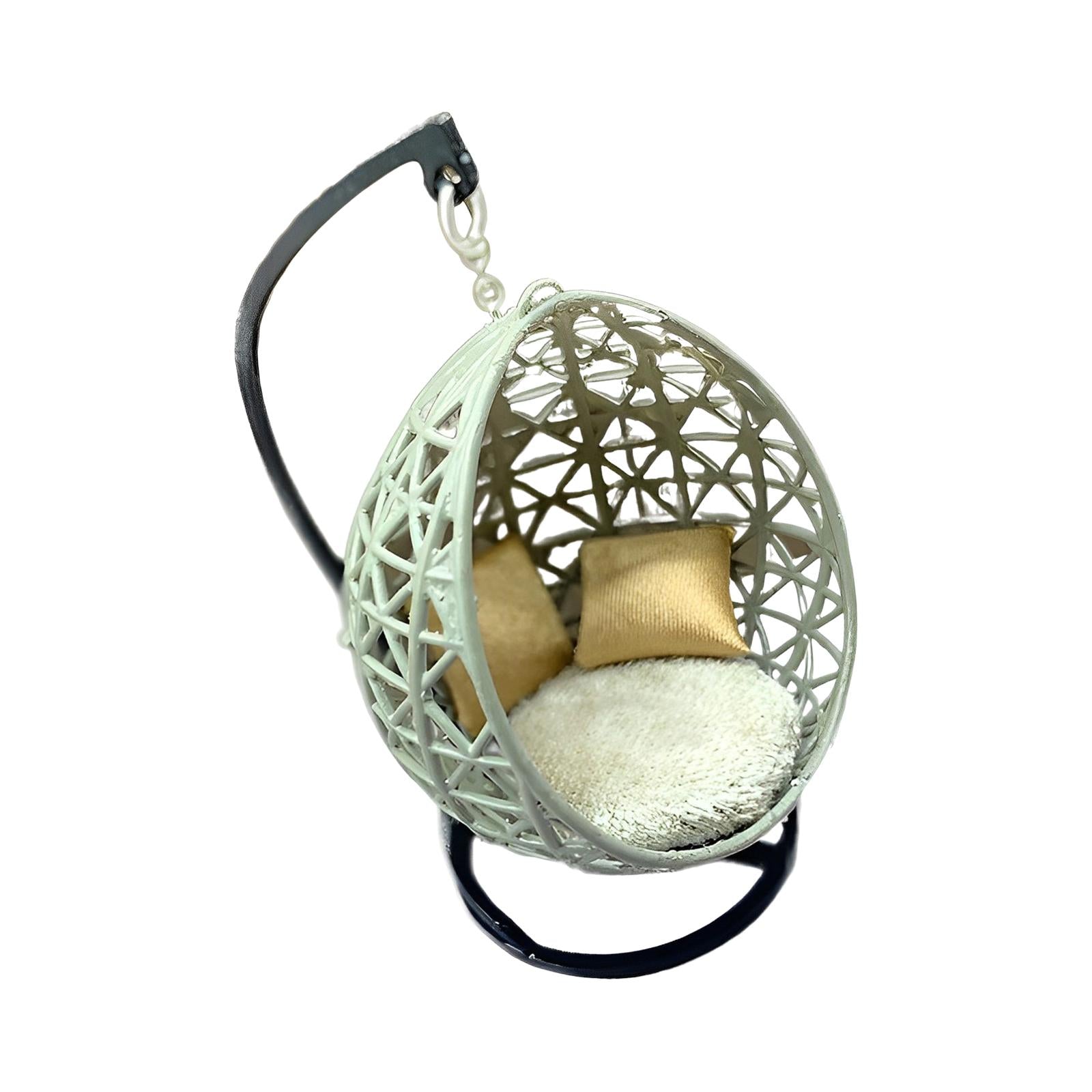 Hanging Chair Model Crafts Toy for Micro Landscape Children's Toys Dollhouse 15 Scale