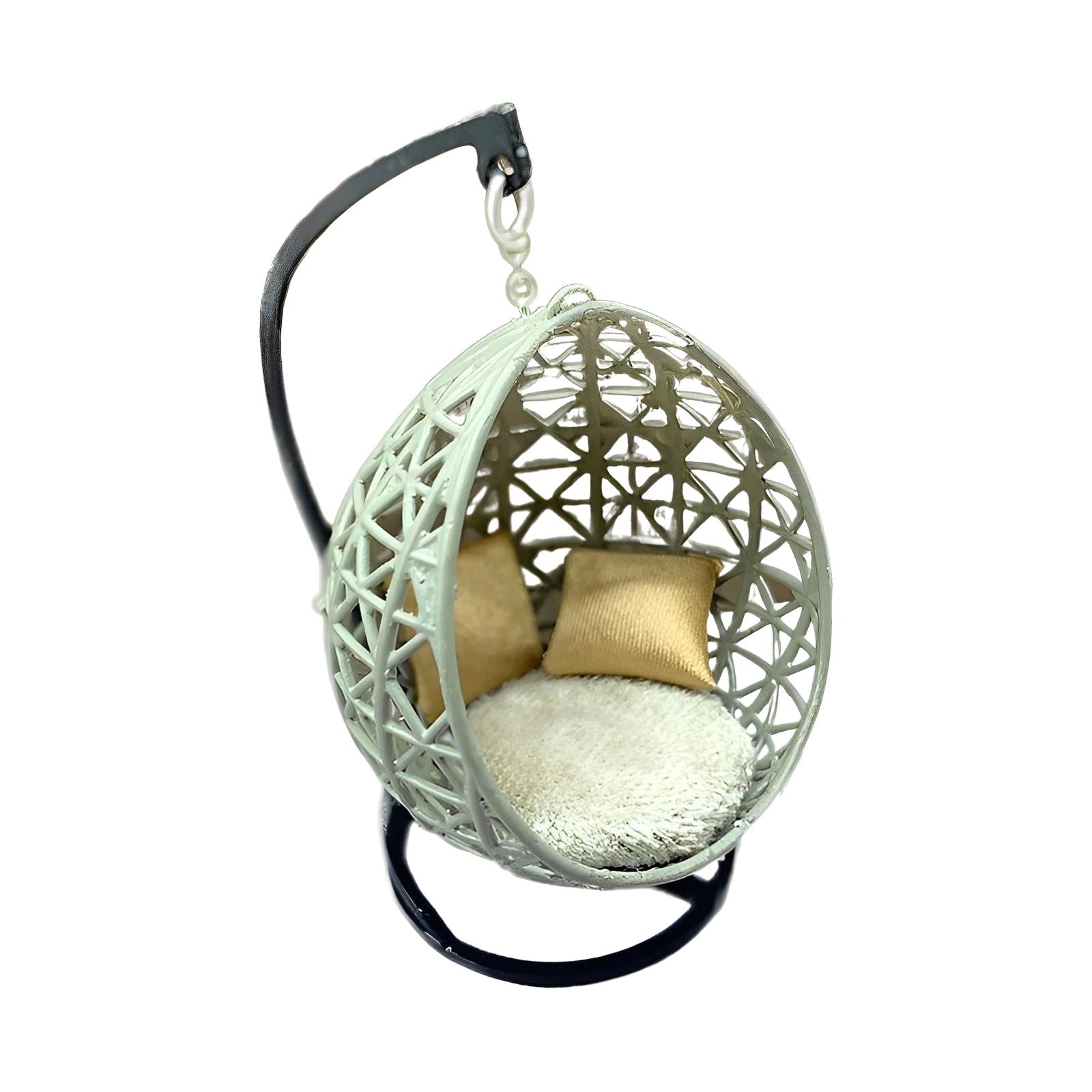 Hanging Chair Model Crafts Toy for Micro Landscape Children's Toys Dollhouse 15 Scale
