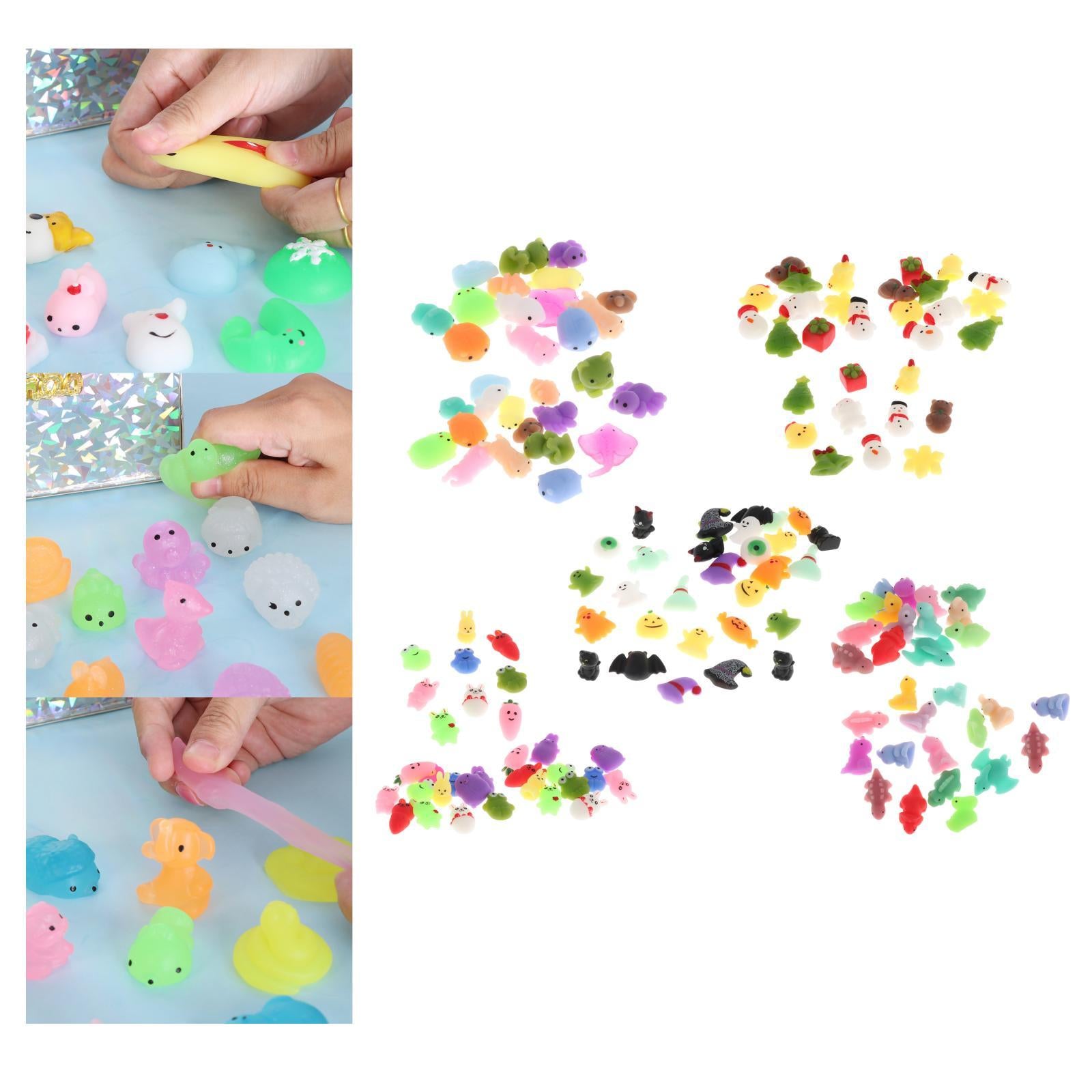 30 Pieces Mini Squeezing Toys Cute Relaxing Toy for Stocking Stuffers Adults Animals