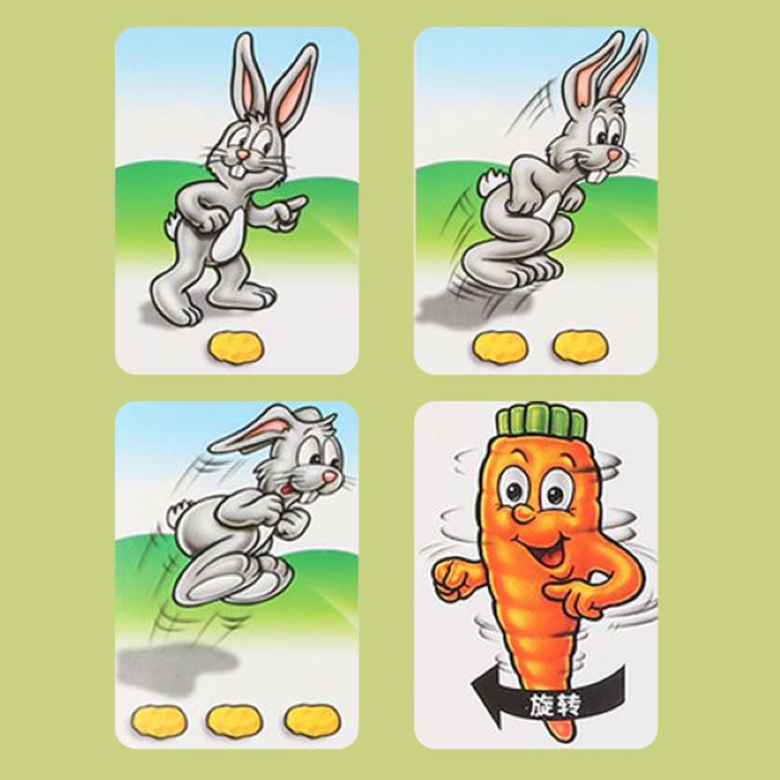 Rabbit Trap Game Board Game Rabbit Competitive Trap Game for 4 Years Old Style B