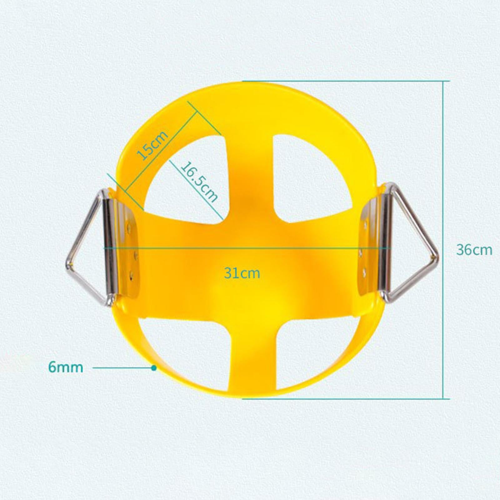Swing Seat Swing Sets with Hooks High Back Bucket Swing for Tree Indoor Yard yellow